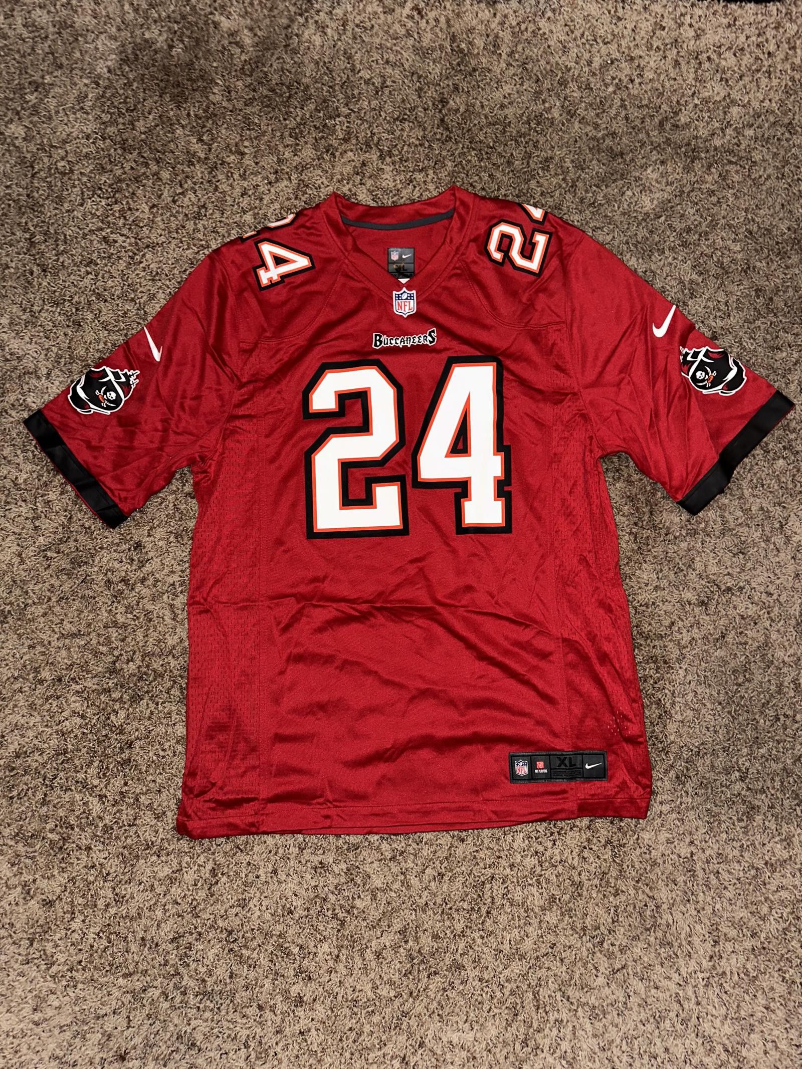 Image of Men’S Tampa Bay Buccaneers Darrelle Revis Nike Jersey in Red, Men's (Size XL)