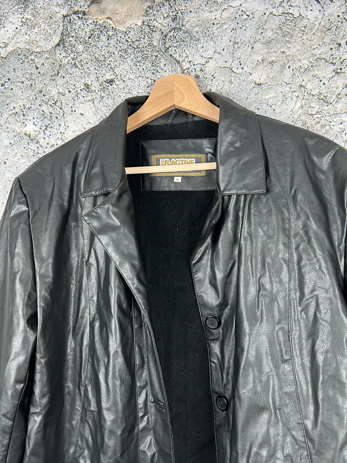 Other Vintage Genuine Leather Jacket 90s Parka Avantgarde Grunge Size US M / EU 48-50 / 2 - 3 Thumbnail