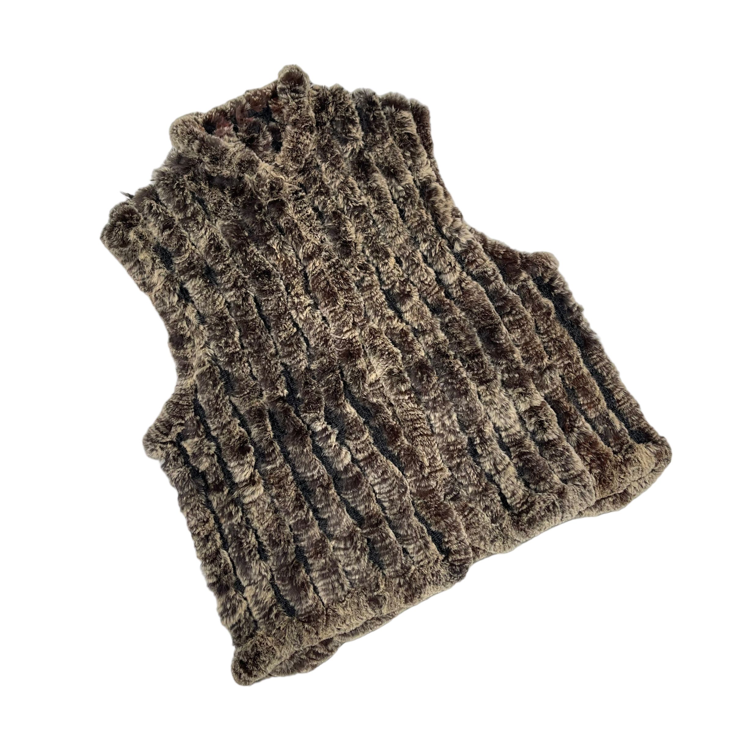 If Six Was Nine × Yasuyuki Ishii Rabbit Fur Mohair Textured 1990s Vest Size US L / EU 52-54 / 3 - 2 Thumbnail