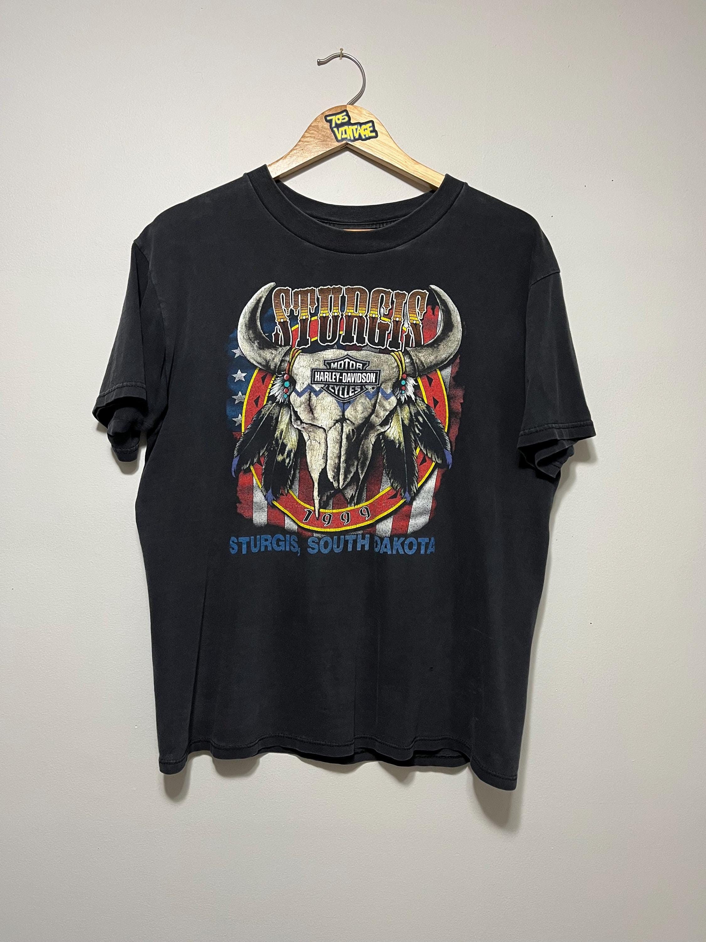 Vintage Vintage Harley Davidson Sturgis Bike Rally 1999 T-shirt Size US L / EU 52-54 / 3 - 1 Thumbnail