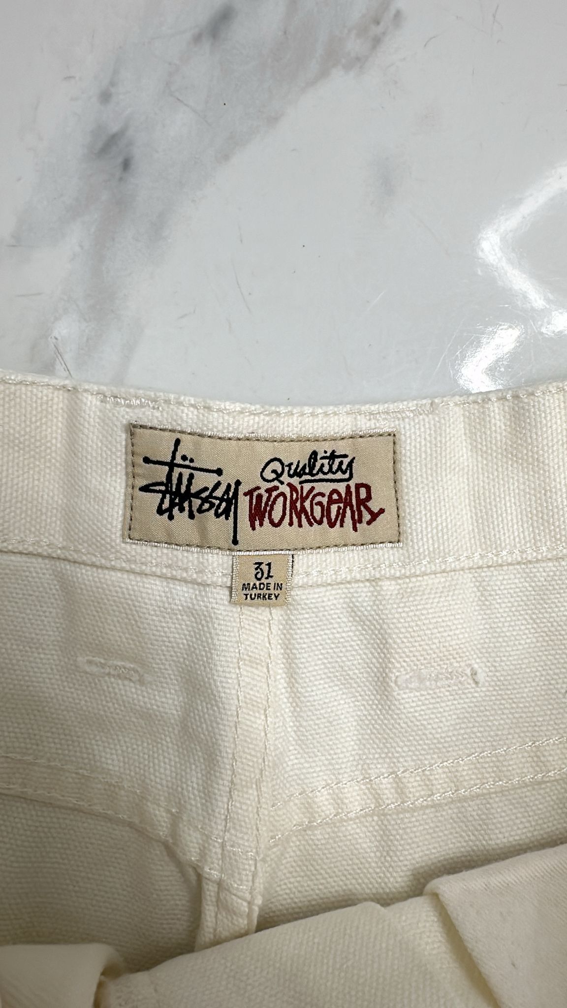 Stussy Stussy Double Knee Work Pant in Bone Size 31 Size US 31 - 6 Thumbnail