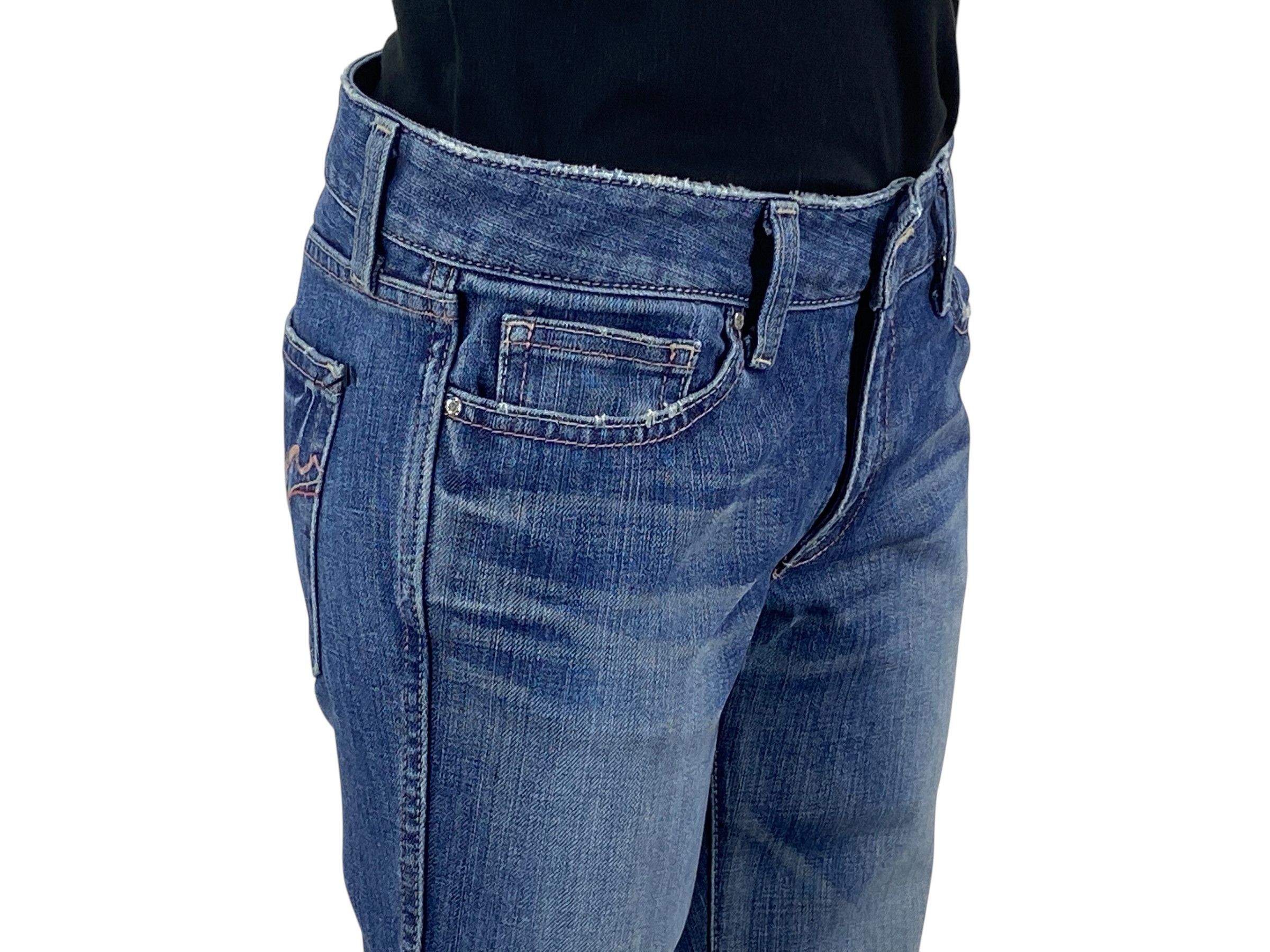 Japanese Brand RU Jeans Low Rise Loose Wide Leg Jeans Size 27" / US 4 / IT 40 - 5 Thumbnail