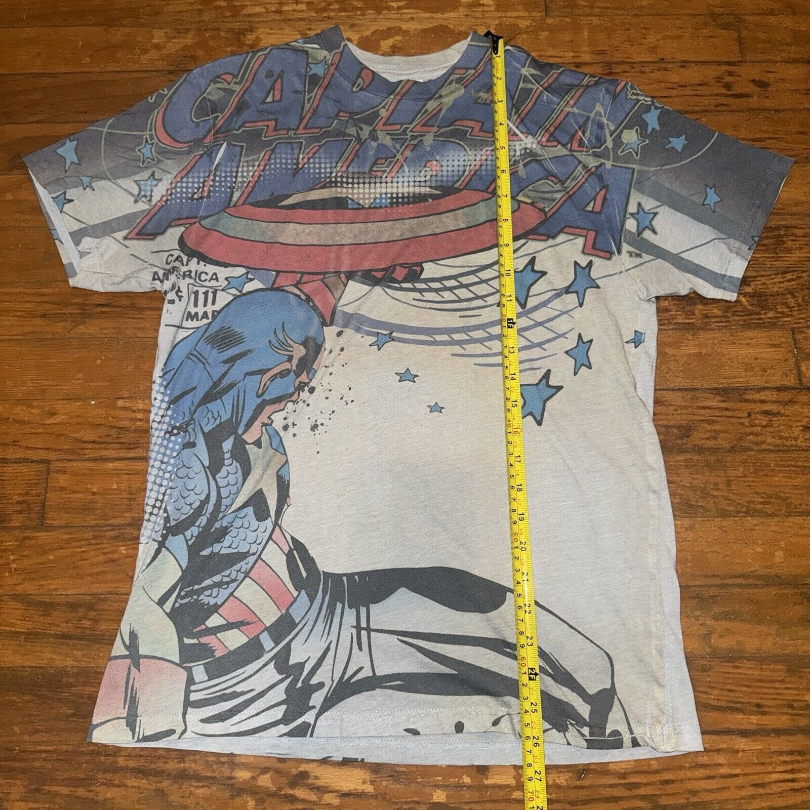 Marvel Comics Y2K Captain America Graphic AOP Tee T-Shirt Size M Superhero Size US M / EU 48-50 / 2 - 5 Thumbnail