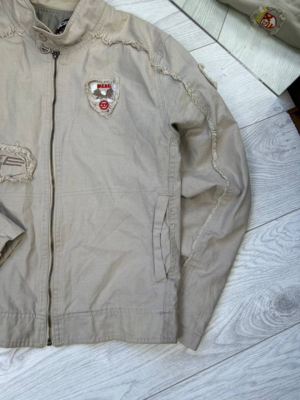 Diesel × Vintage Rare Vintage By Diesel Linen Oversize Cowboy Western Jacket Size US L / EU 52-54 / 3 - 3 Thumbnail