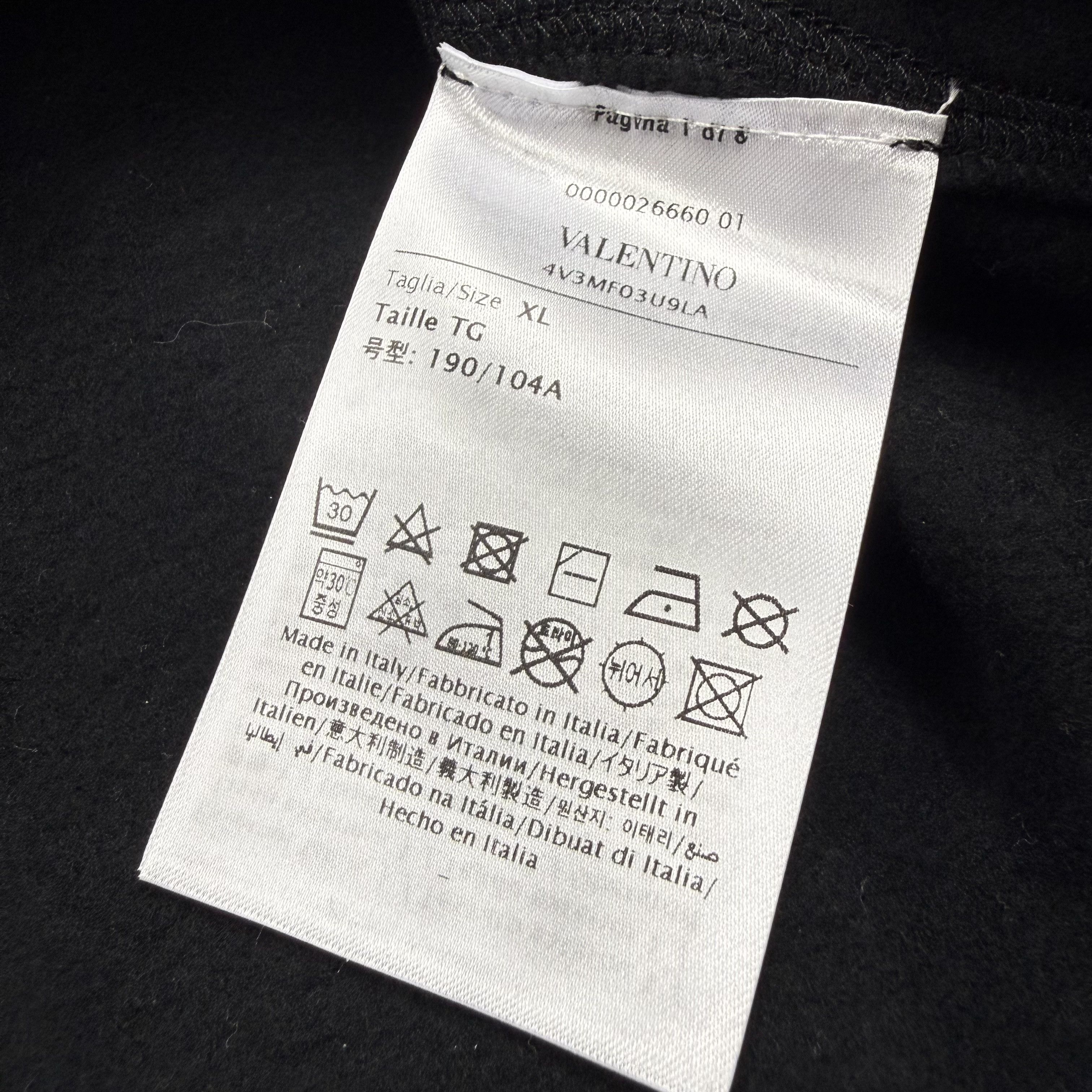 Valentino Valentino Mens Black Crewneck Sweatshirt Maison Patch NEW Size US XL / EU 56 / 4 - 4 Thumbnail