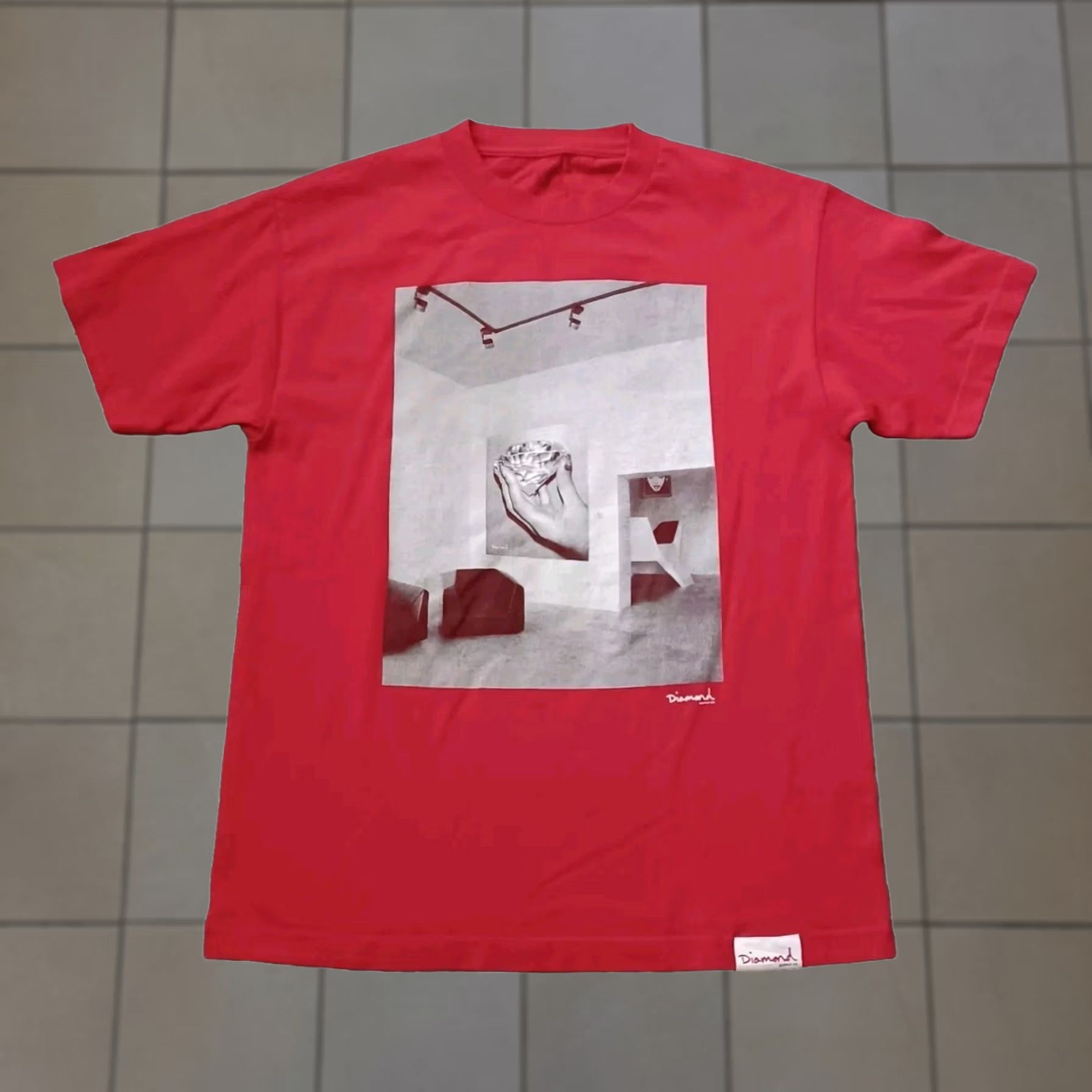 Diamond Supply Co. Diamond Supply Co T Shirt Mens Medium Red Graphic Short Sleeve Size US M / EU 48-50 / 2 - 1 Thumbnail