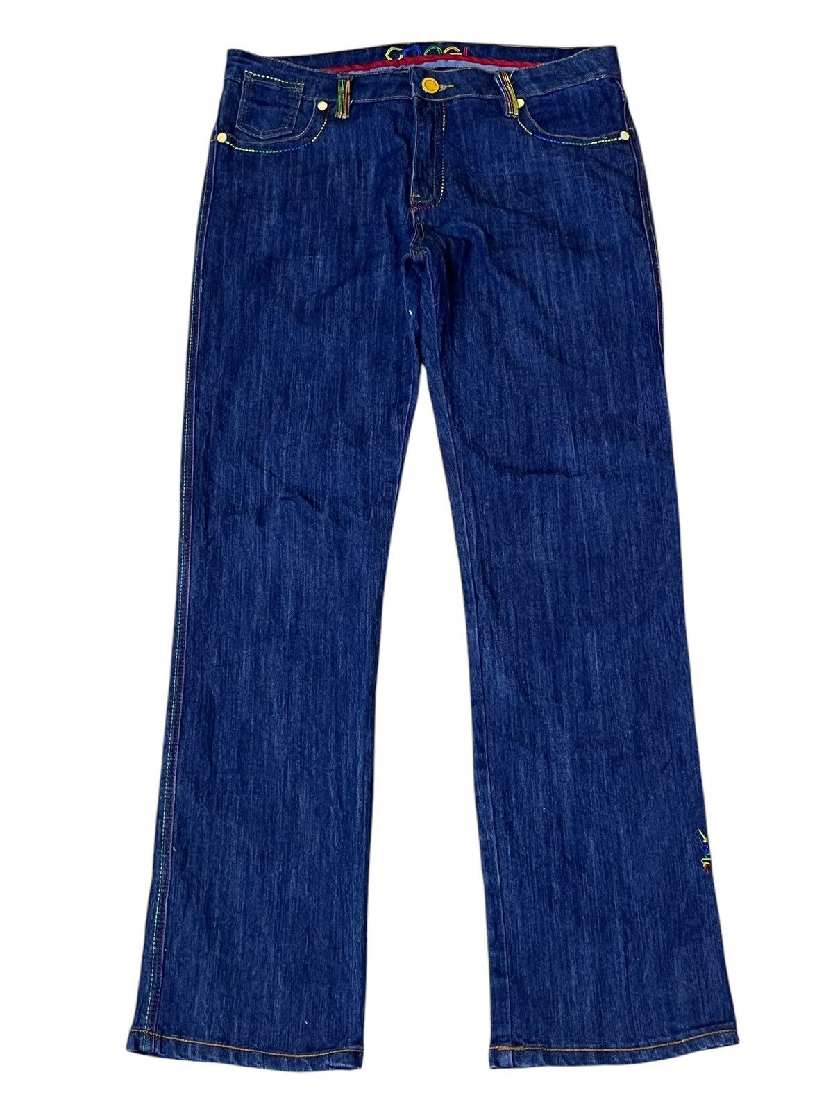 Coogi COOGI AUSTRALIA EMBROIDERY RASTA LOGO JEANS Size US 35 - 2 Thumbnail