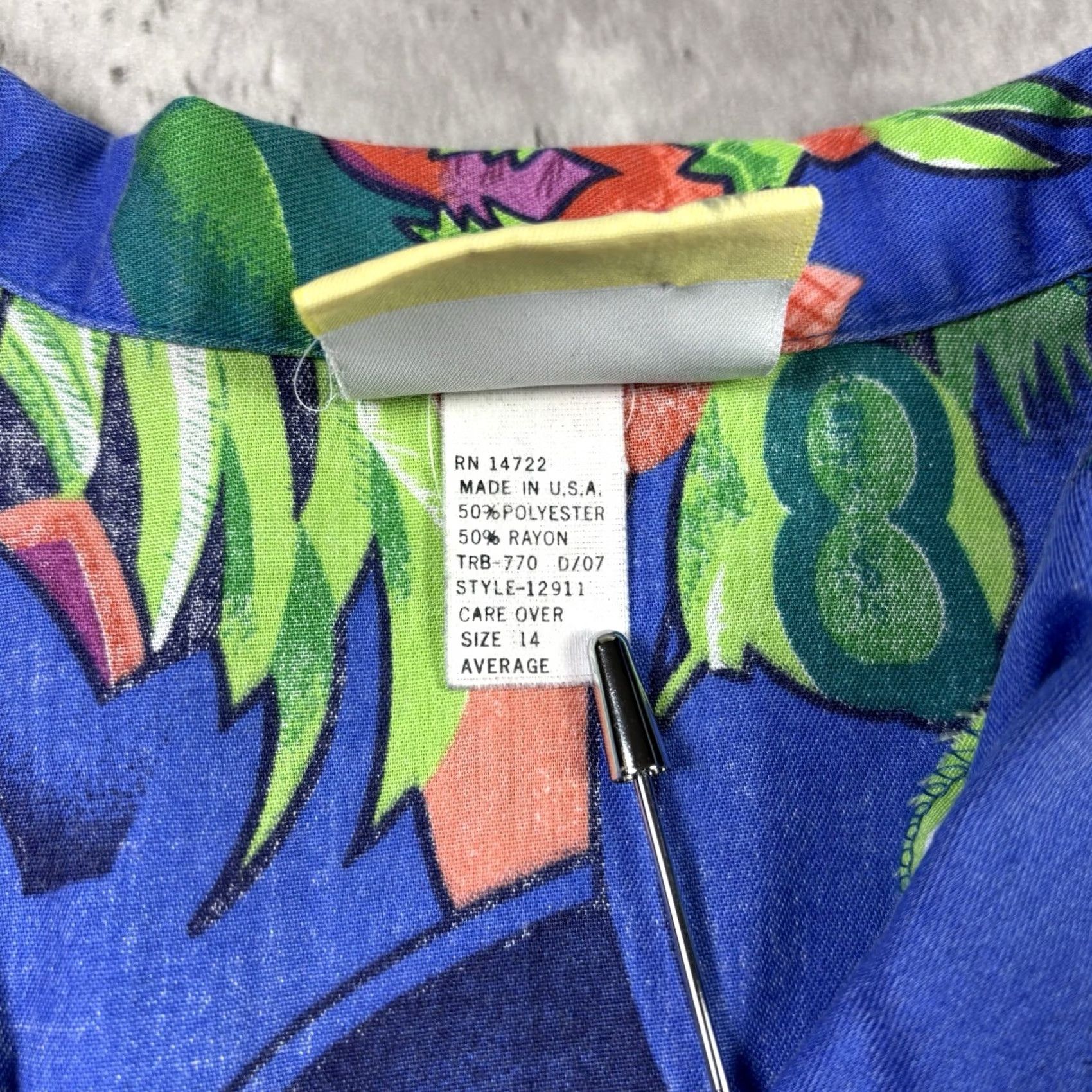 Vintage VINTAGE Cheryl Tiegs Shirt 14 Average Tropical Florida Flamingo Graphic Aop Size XL / US 12-14 / IT 48-50 - 7 Thumbnail