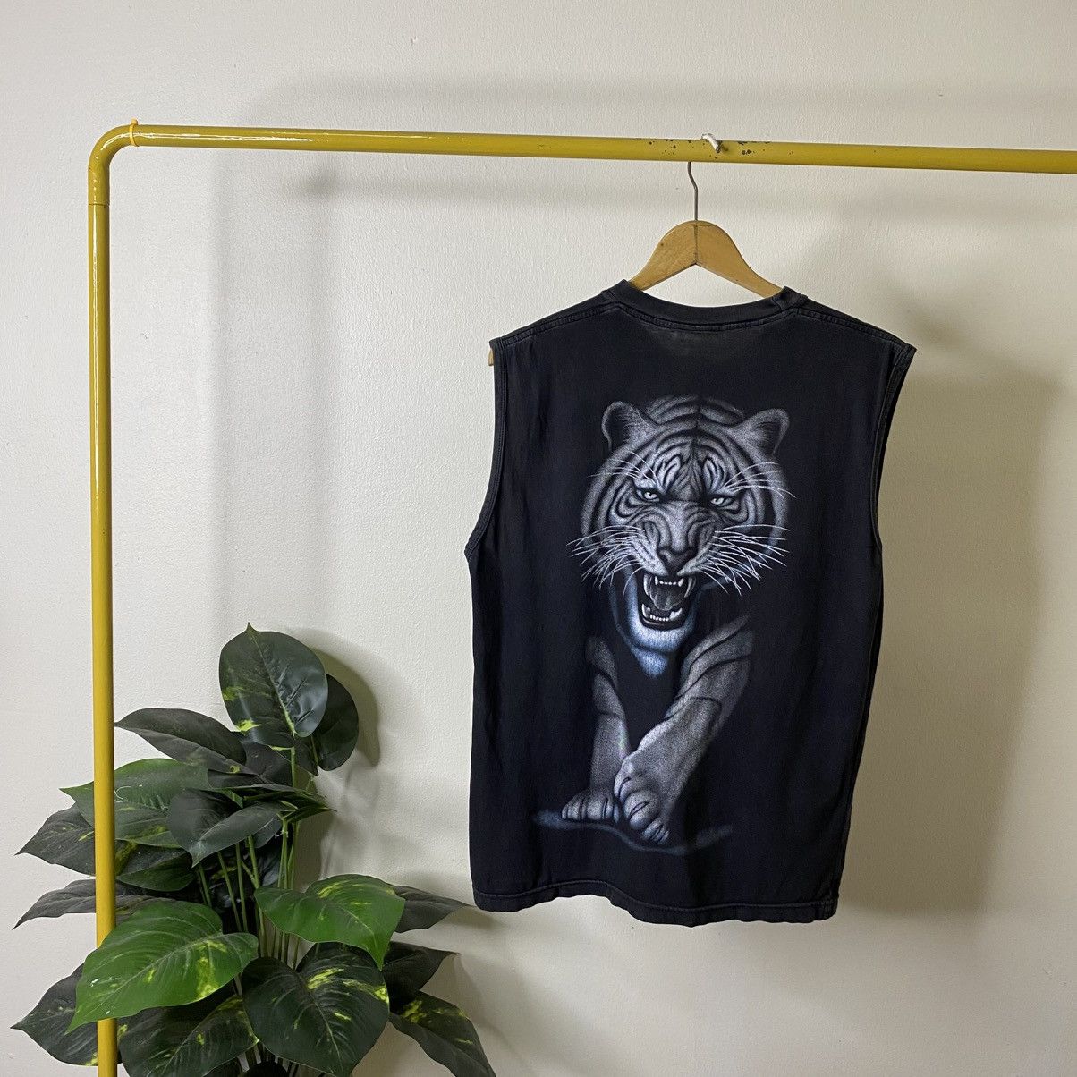 Vintage 1990s Double Sided Tiger Graphic Ed Hardy Style Tank Top Size US M / EU 48-50 / 2 - 6 Thumbnail
