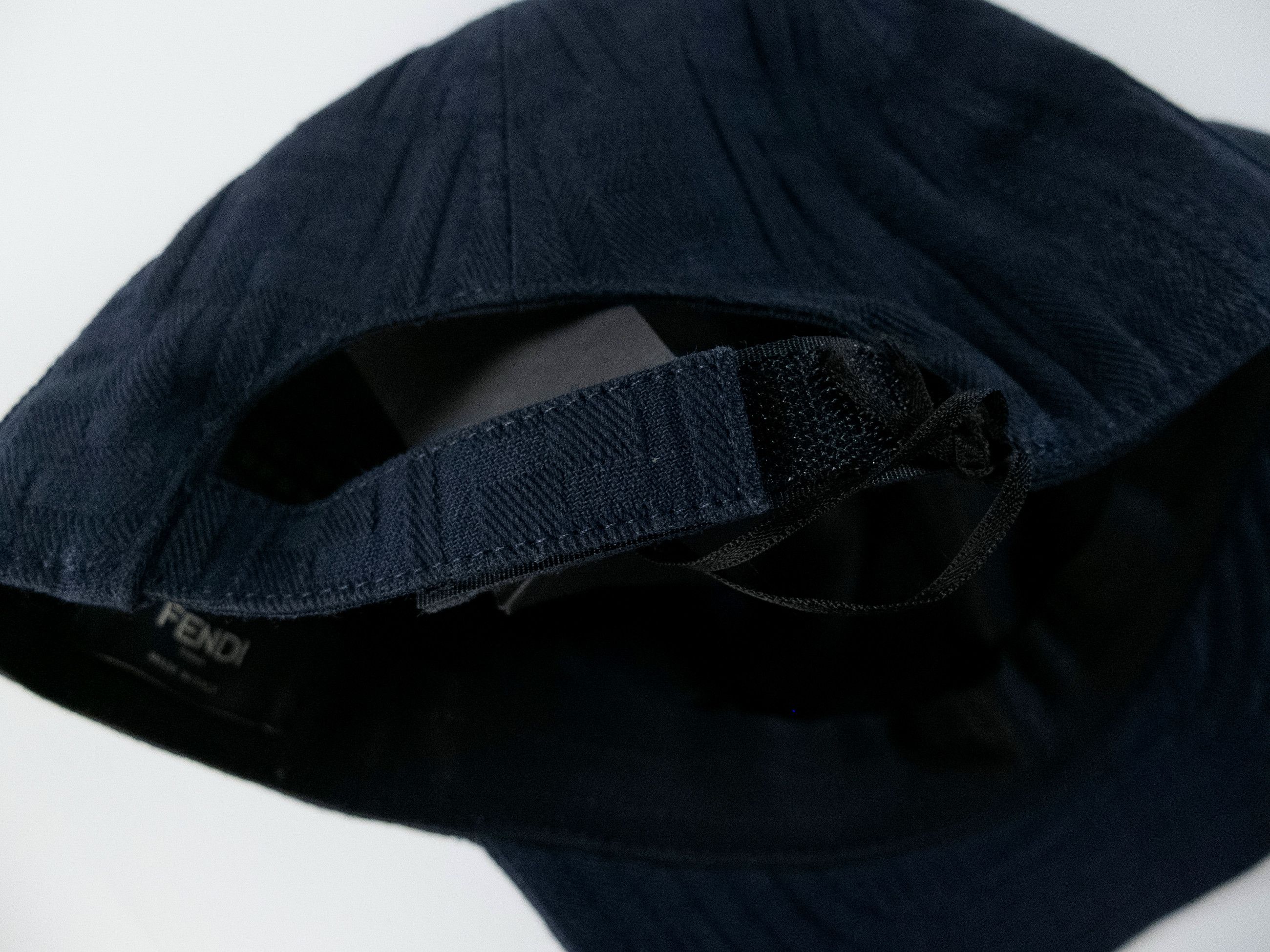 Fendi FENDI navy blue FF logo monogram cotton baseball cap Medium Size ONE SIZE - 7 Thumbnail