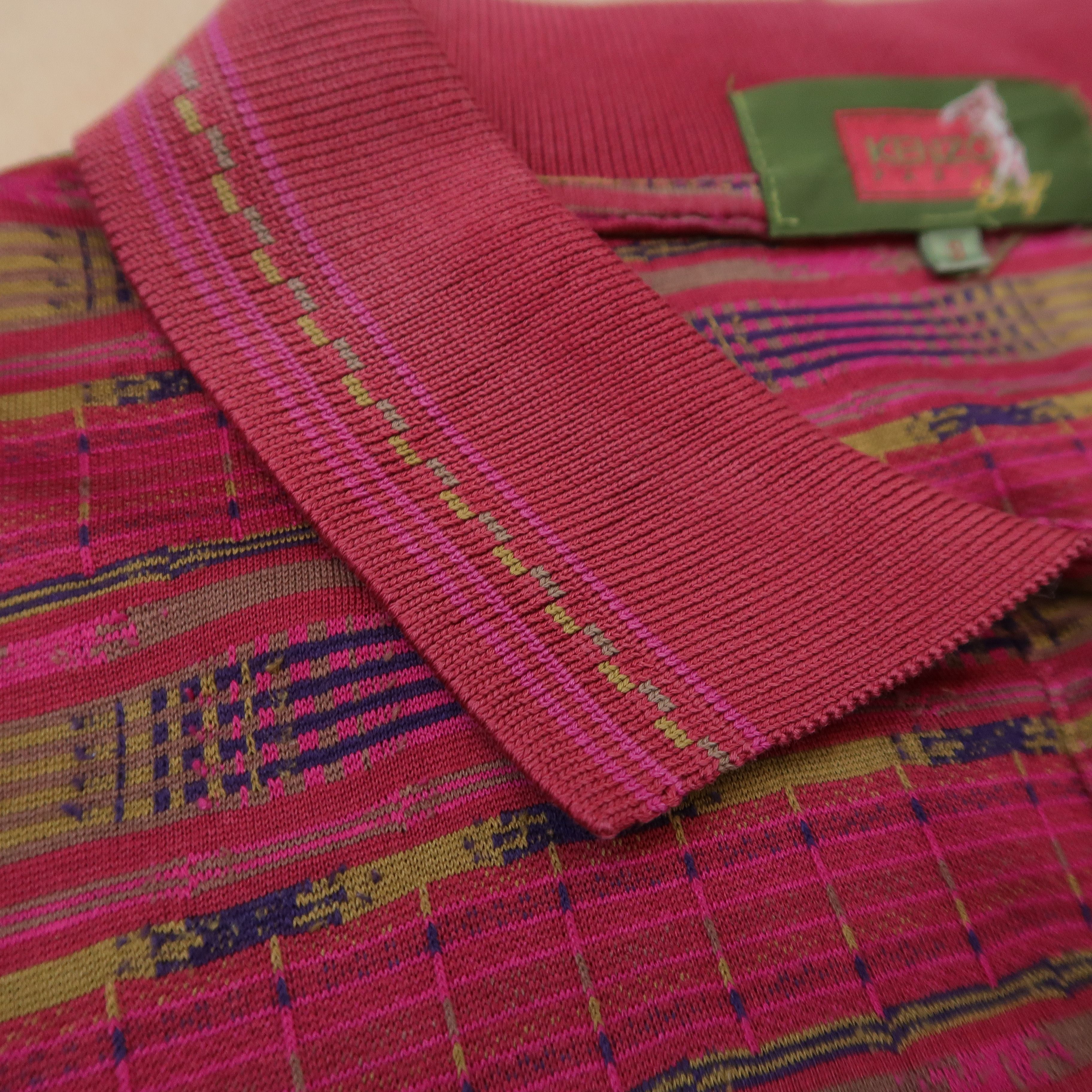 Kenzo 90s Kenzo Golf Psychedelic Ethnic Patterned Polo Shirt Size US M / EU 48-50 / 2 - 13 Thumbnail