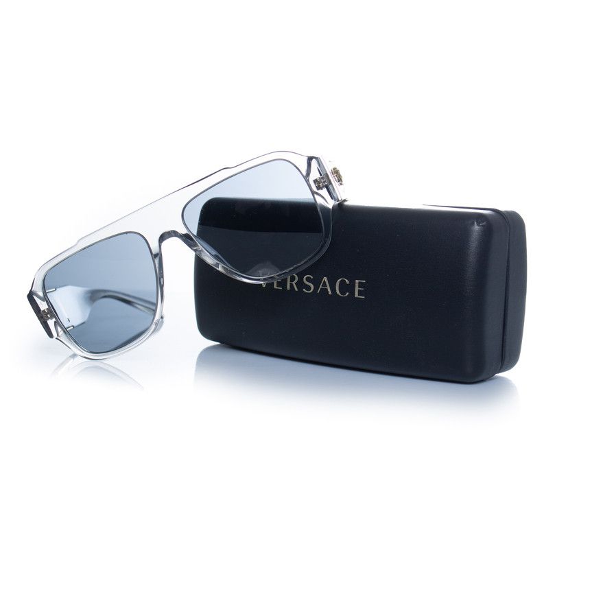Versace Versace, transparent shield medusa sunglasses Size ONE SIZE - 6 Thumbnail