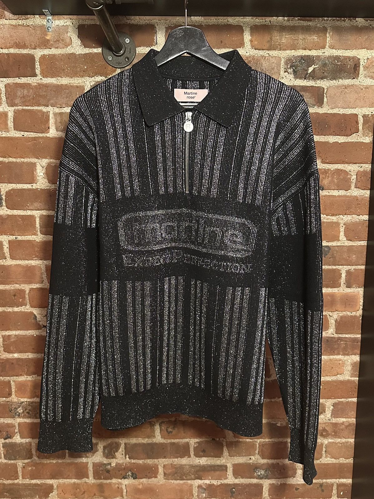 Martine Rose FW/20 Runway Black Prism Zip Sweater Size US L / EU 52-54 / 3 - 1 Thumbnail