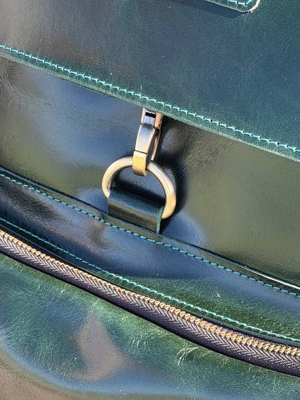 Handmade Leather backpack. Genuine leather Size ONE SIZE - 9 Thumbnail