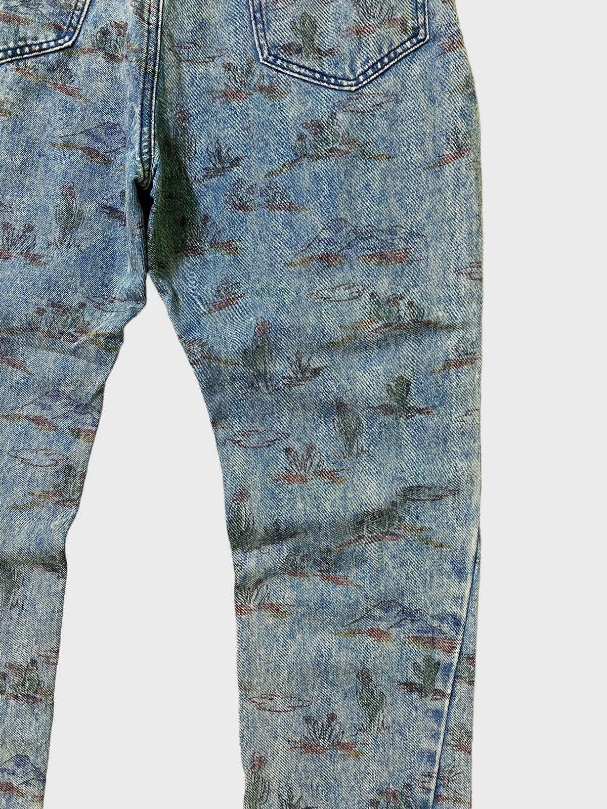 Issey Miyake Issey Miyake Style Cactus Designs Denim Jeans Size US 30 / EU 46 - 14 Thumbnail