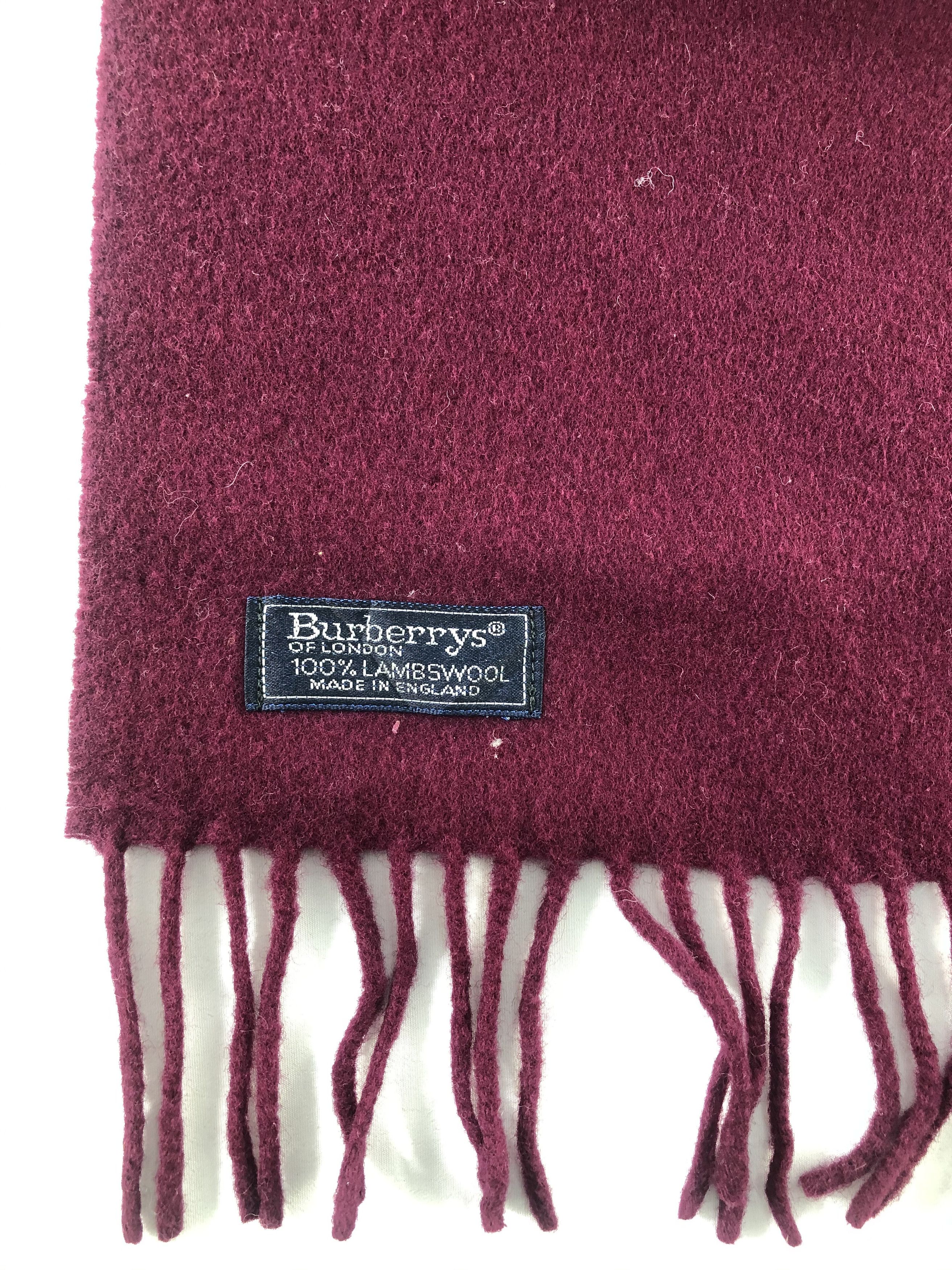 Burberry Burberrys Lambswool Scarf / Muffler / Neckwear Size ONE SIZE - 5 Thumbnail