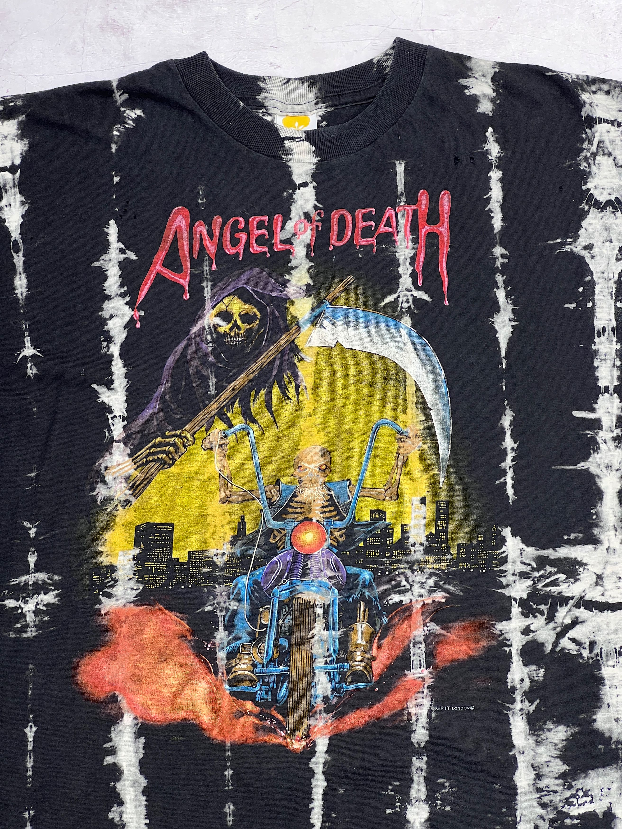 Band Tees × Vintage Vintage 90s Angel of Death T-Shirts Size US M / EU 48-50 / 2 - 3 Thumbnail