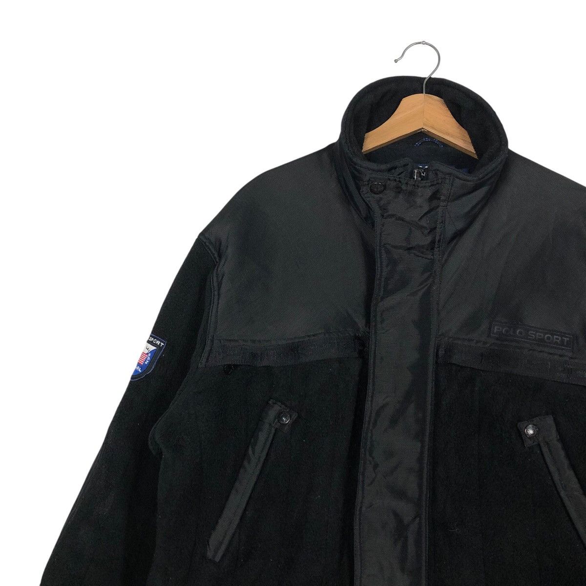 Ralph Lauren 📌Vintage Polo Sport Ralph Lauren Rich Black Zipper Ski Wear Size US L / EU 52-54 / 3 - 8 Thumbnail