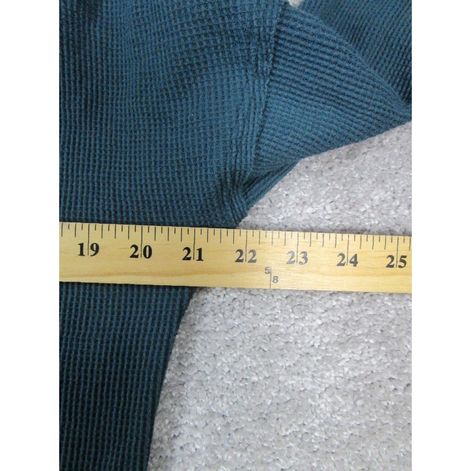Vintage VINTAGE Maeve Women’s Sweater Pullover XS Waffle Knit Turtleneck Long Sleeve Green Cotton 80s Size XS / US 0-2 / IT 36-38 - 6 Thumbnail