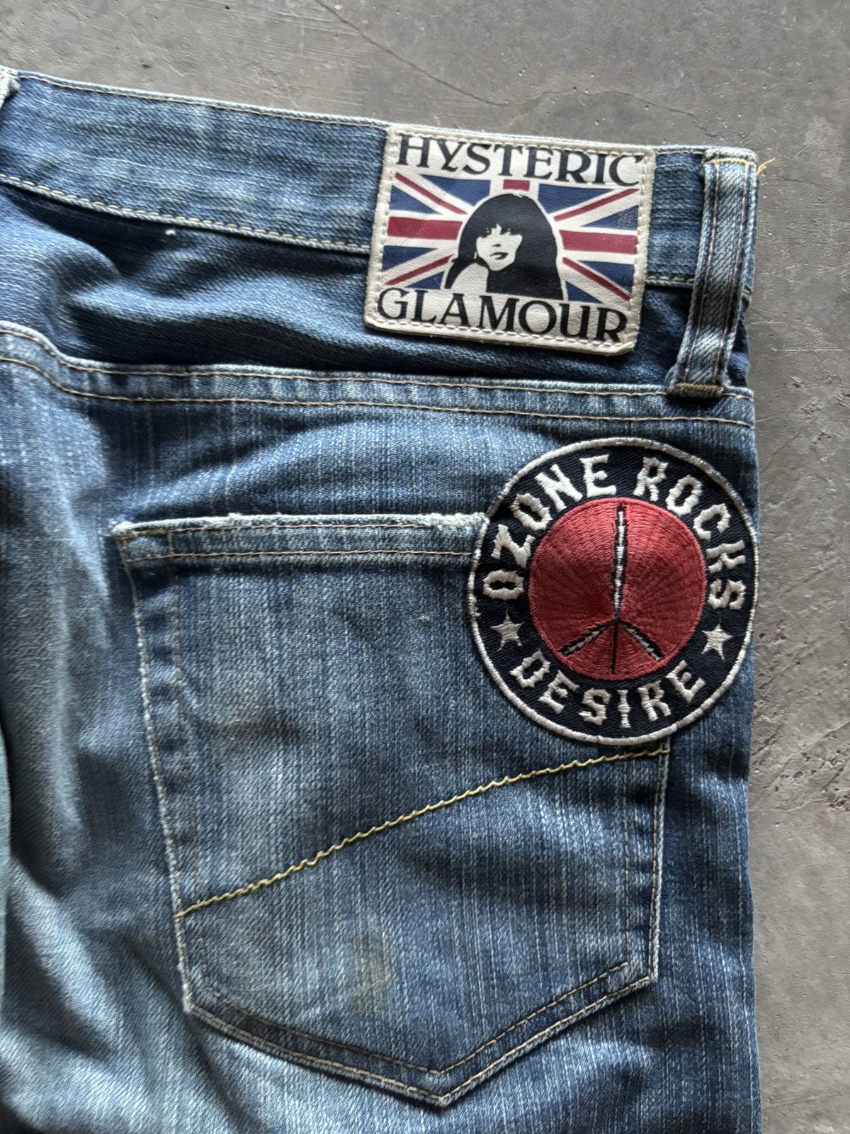 Hysteric Glamour HYSTERIC GLAMOUR Y2K studded punk patches short jeans Size US 30 / EU 46 - 15 Thumbnail