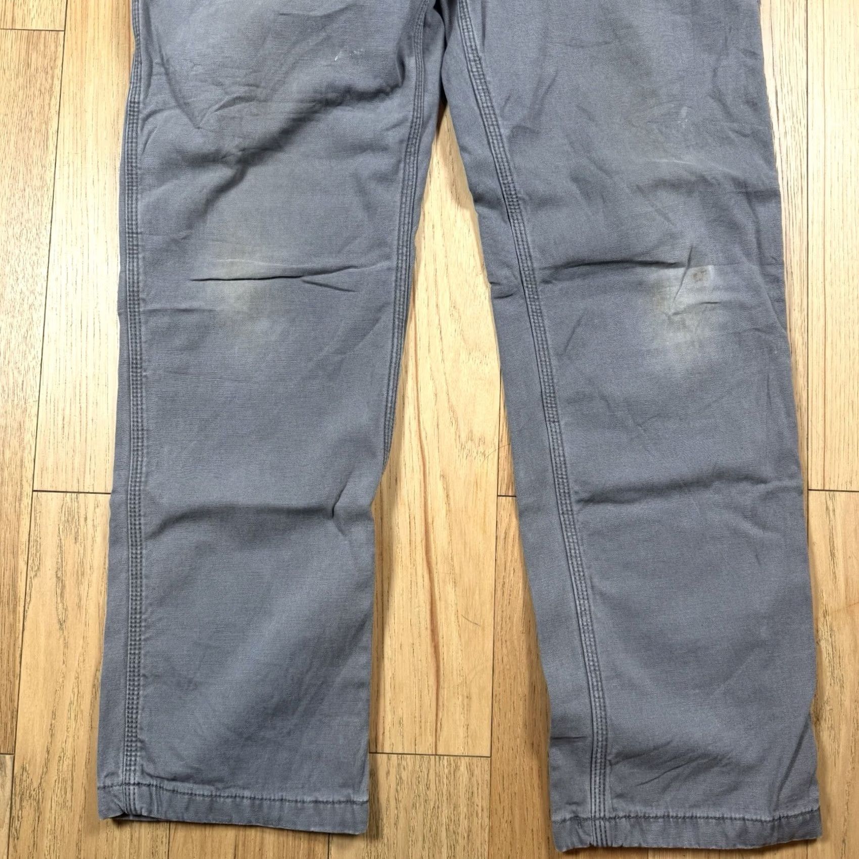 Carhartt VINTAGE Carhartt Work Pants Mens 36x32 Grey Insulated Cargo Straight Blanketed Lined Pants Mens Regular 36 Grey Inches Mens Size US 36 / EU 52 - 2 Thumbnail