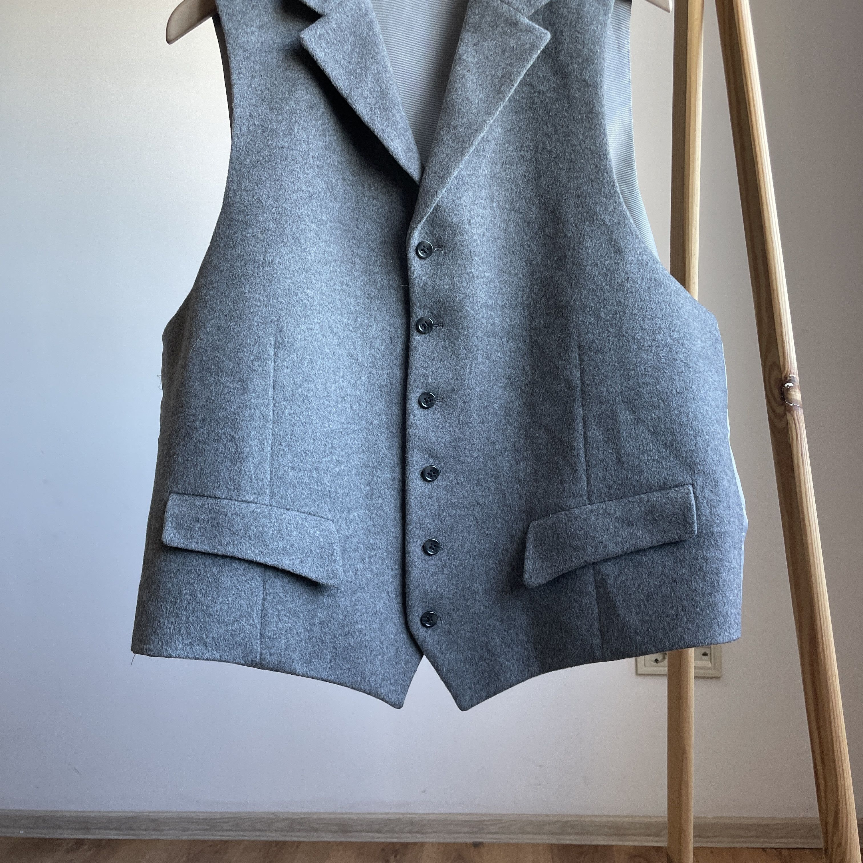 Paul Fredrick Paul Fredrick Wool Cashmere Waistcoat Size L Size 42R - 4 Thumbnail