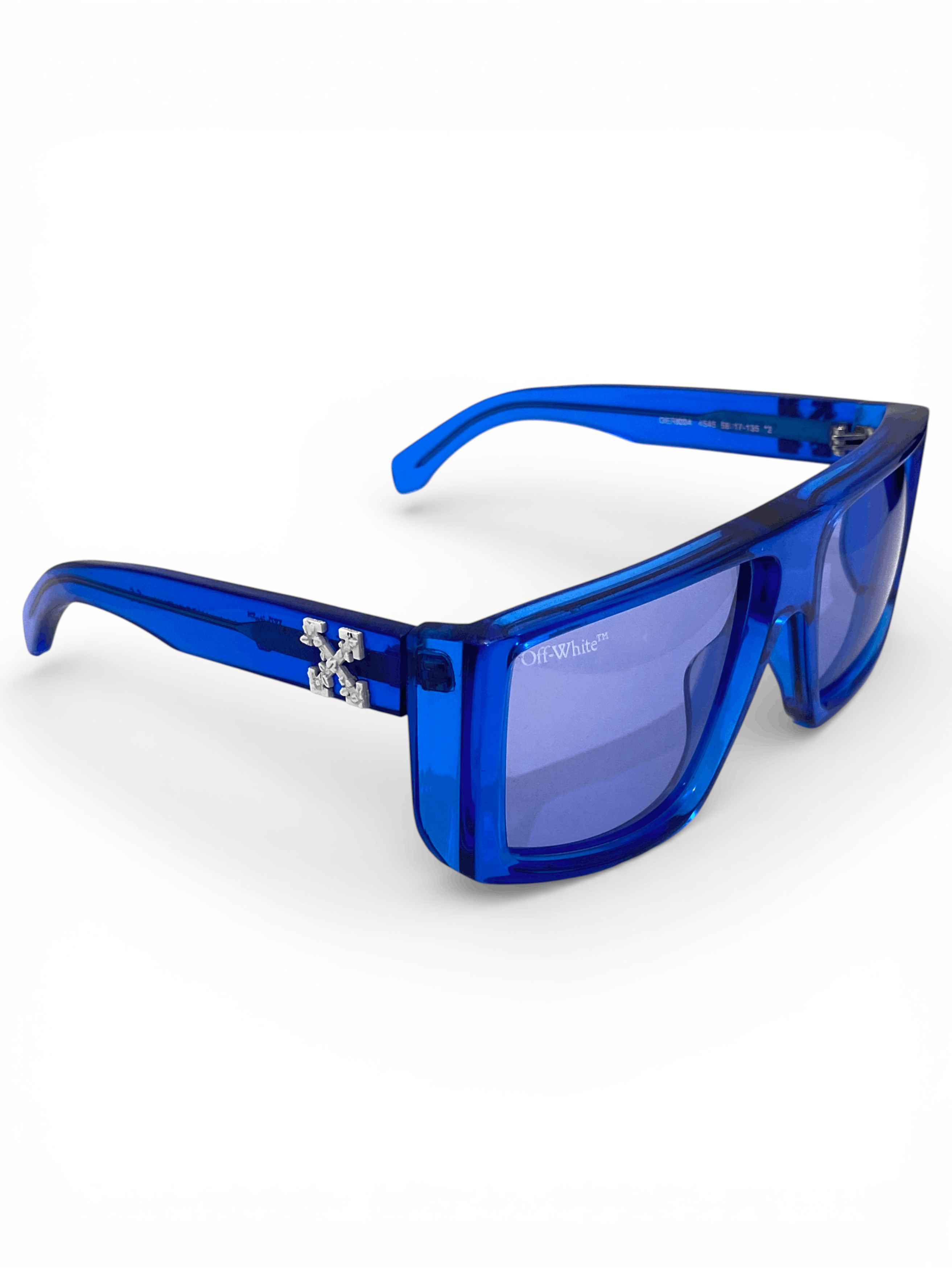 Off-White OFF WHITE Arrows Logo Alps Oversized Square Blue Sunglasses Size ONE SIZE - 1 Thumbnail