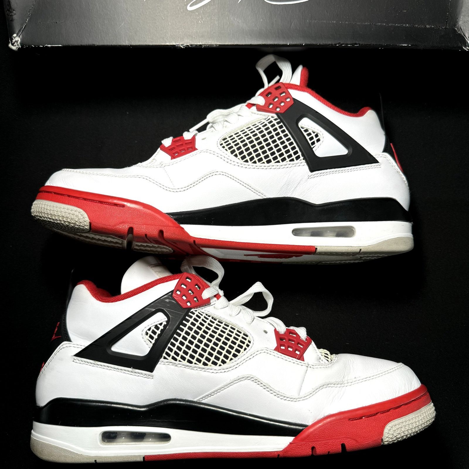 Jordan Brand × Nike Size 11 Nike Air Jordan 4 Retro OG Fire Red 2020 Men's Shoes Size US 11 / EU 44 - 3 Thumbnail