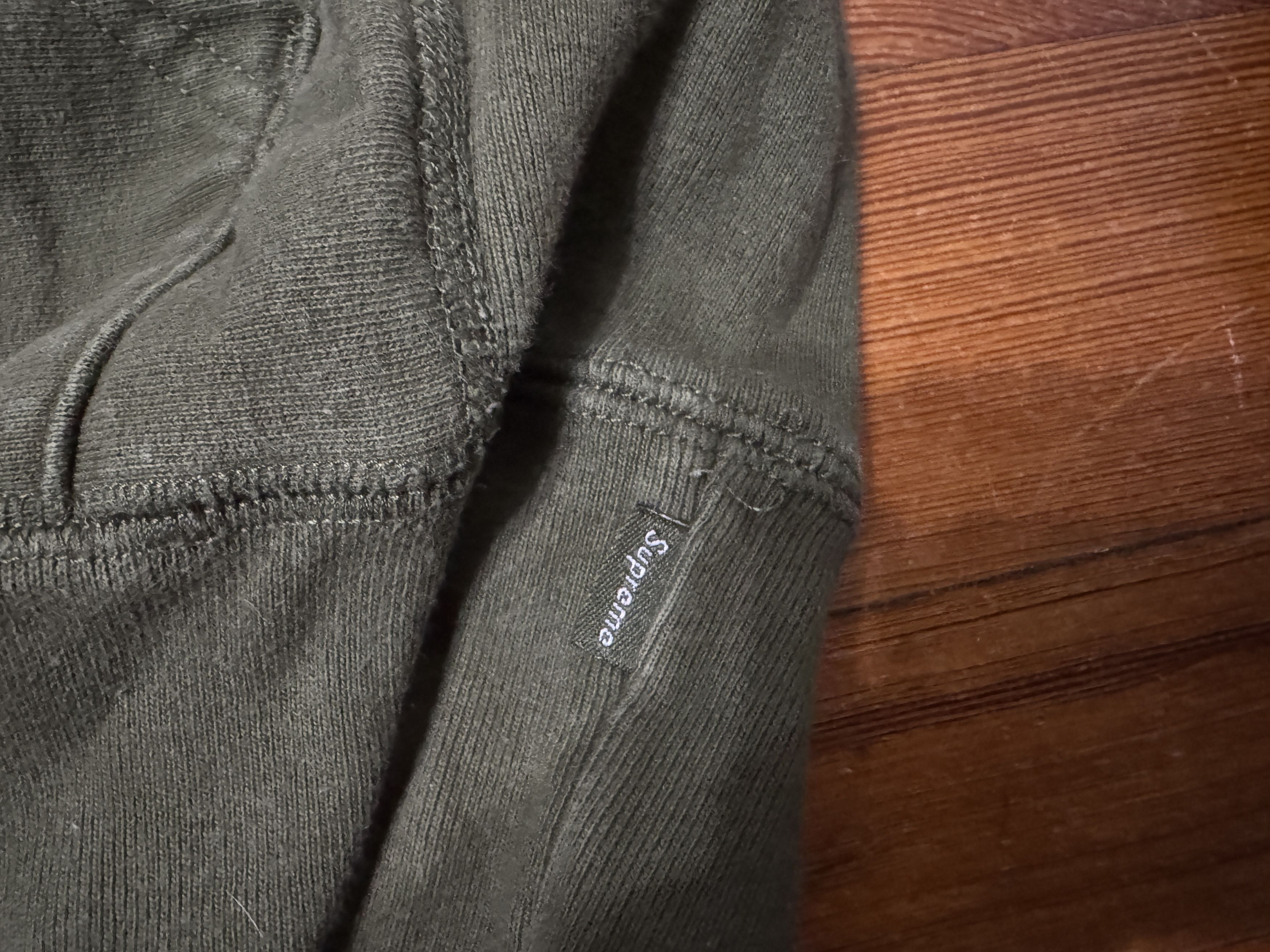 Supreme Supreme Tonal S Logo Hoodie Sweatshirt FW17 Dark Olive Green Size US M / EU 48-50 / 2 - 8 Thumbnail