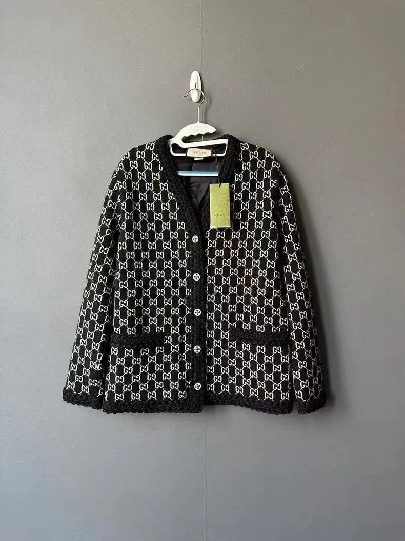 Gucci Gucci Double G Pattern Cardigan Jacket-2508 Size US XS / EU 42 / 0 - 1 Thumbnail