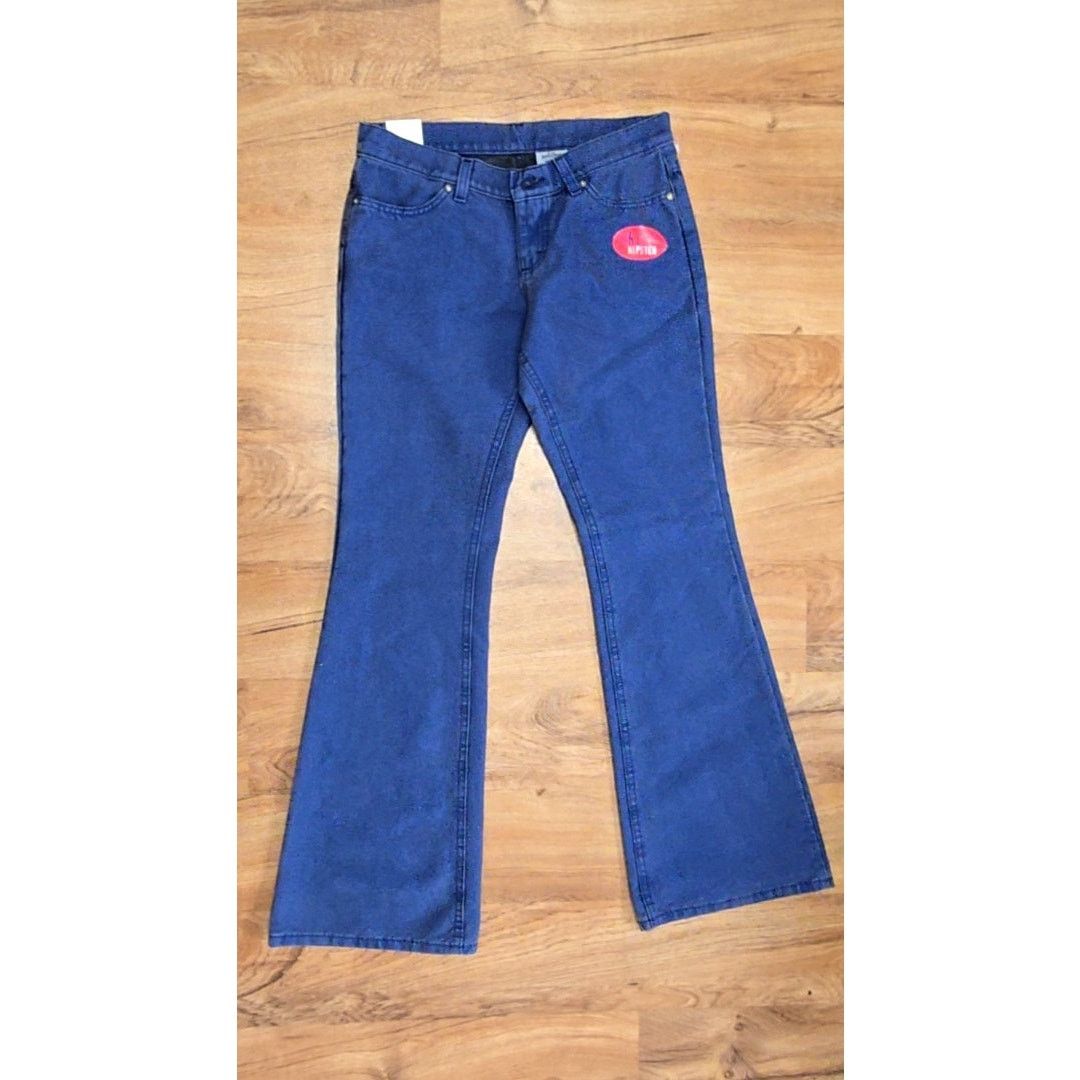 Lee Vintage Lee Dungarees Hipster Jeans Flare Leg Blue Denim 9 M Size 30" / US 8 / IT 44 - 6 Thumbnail
