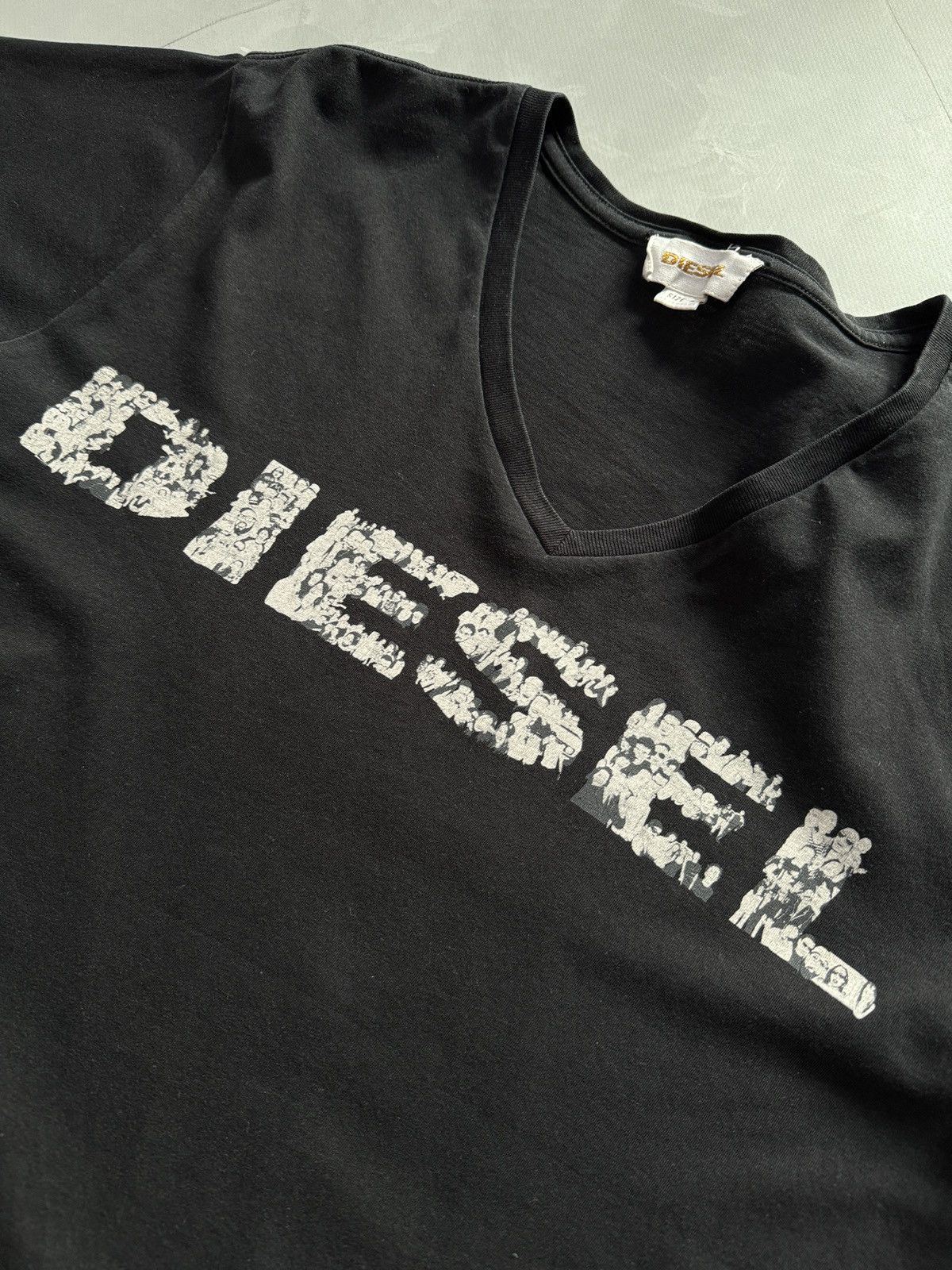 Diesel Vintage Y2K Diesel Big Logo V-Neck Tee Size US M / EU 48-50 / 2 - 5 Thumbnail