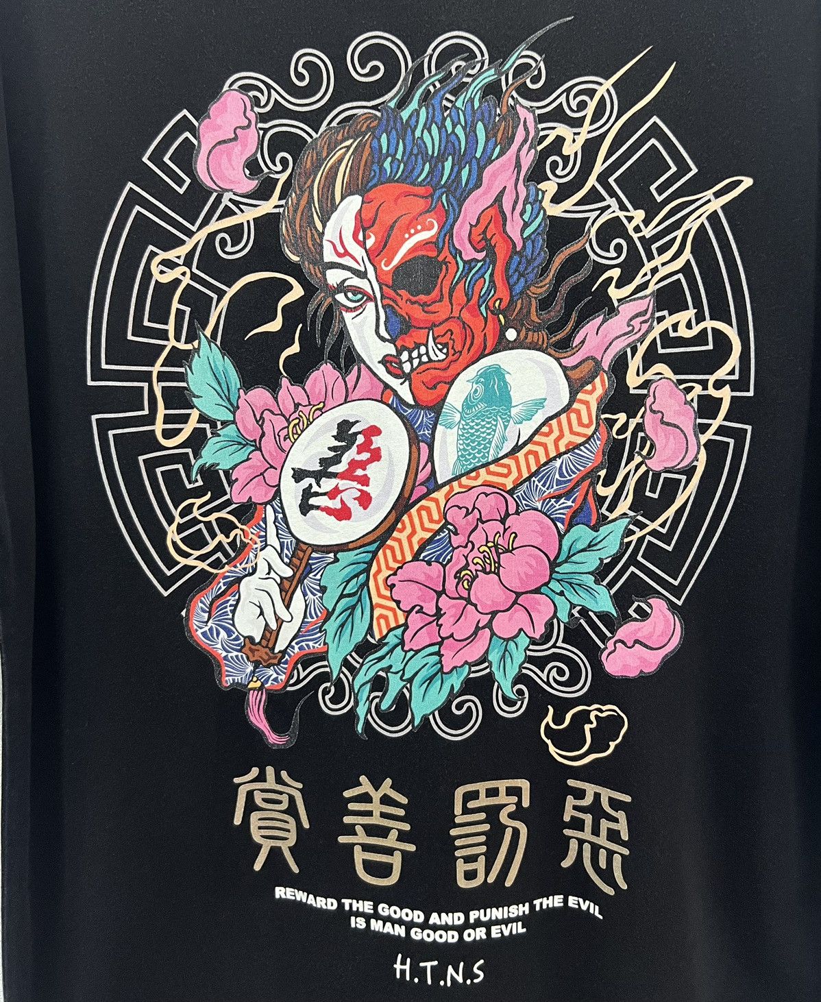 Japanese Brand × Vintage VINTAGE GEDPAMCO HEATHANS IS MAN GOOD OR EVIL H.T.N.S SHIRT Size US XXL / EU 58 / 5 - 4 Thumbnail