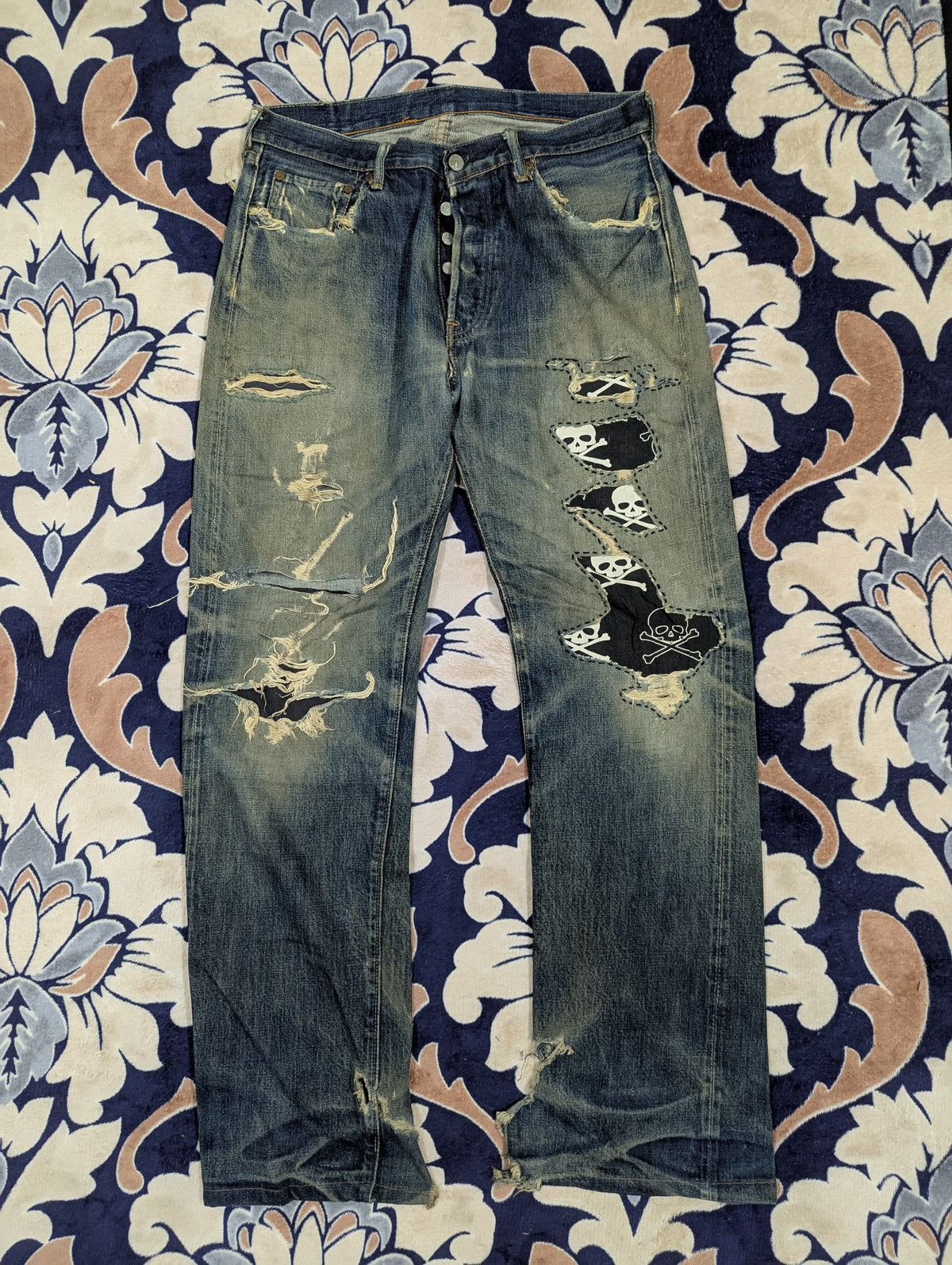 Full Count Selvedge Denim Destress