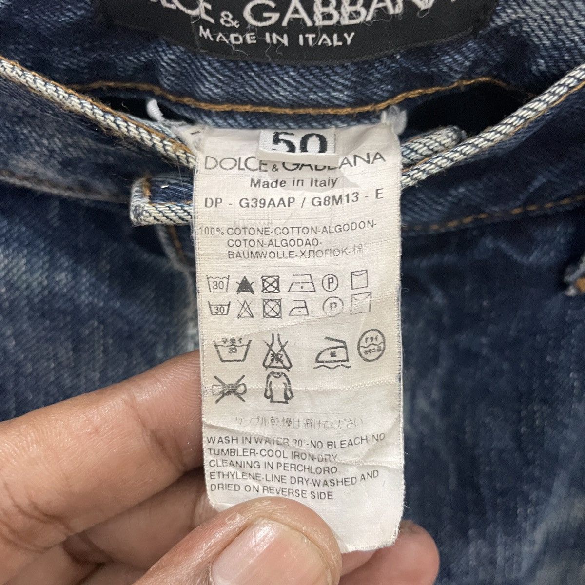 Dolce & Gabbana Vintage Dolce & Gabbana Italian Denim Jean Size US 34 / EU 50 - 7 Thumbnail
