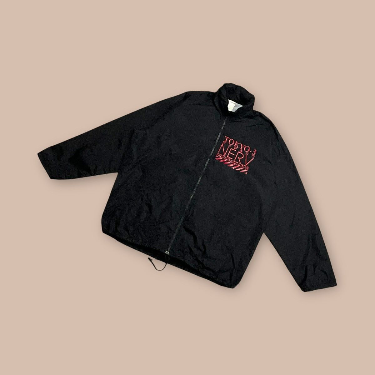 Anime Vintage Cospa X Evangelion "Tokyo-3 NERV" Nylon Hoodie Size US XXL / EU 58 / 5 - 2 Thumbnail