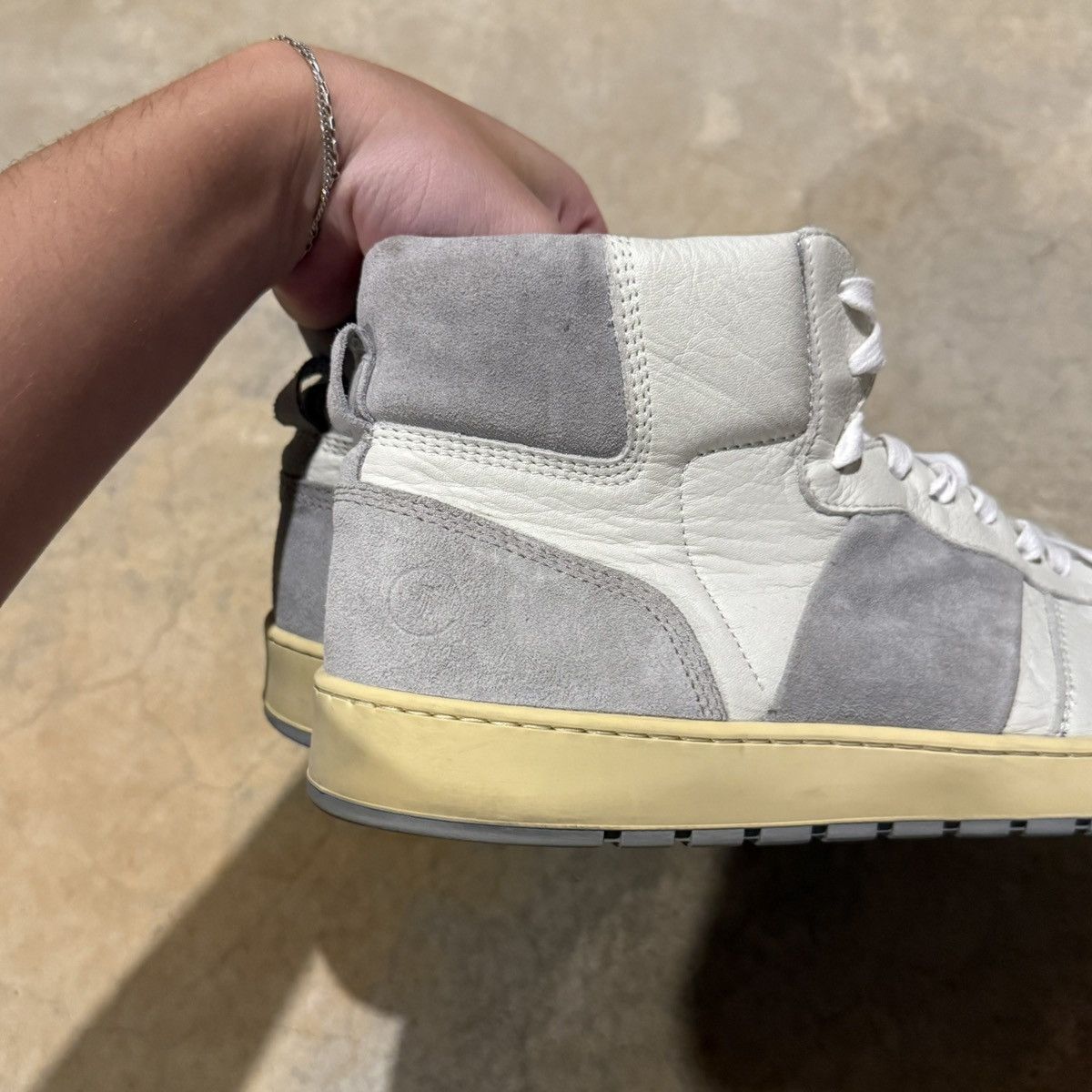 Collegium Collegium Pillar Destroyer High Platinum Suede US 13 Size US 13 / EU 46 - 8 Thumbnail