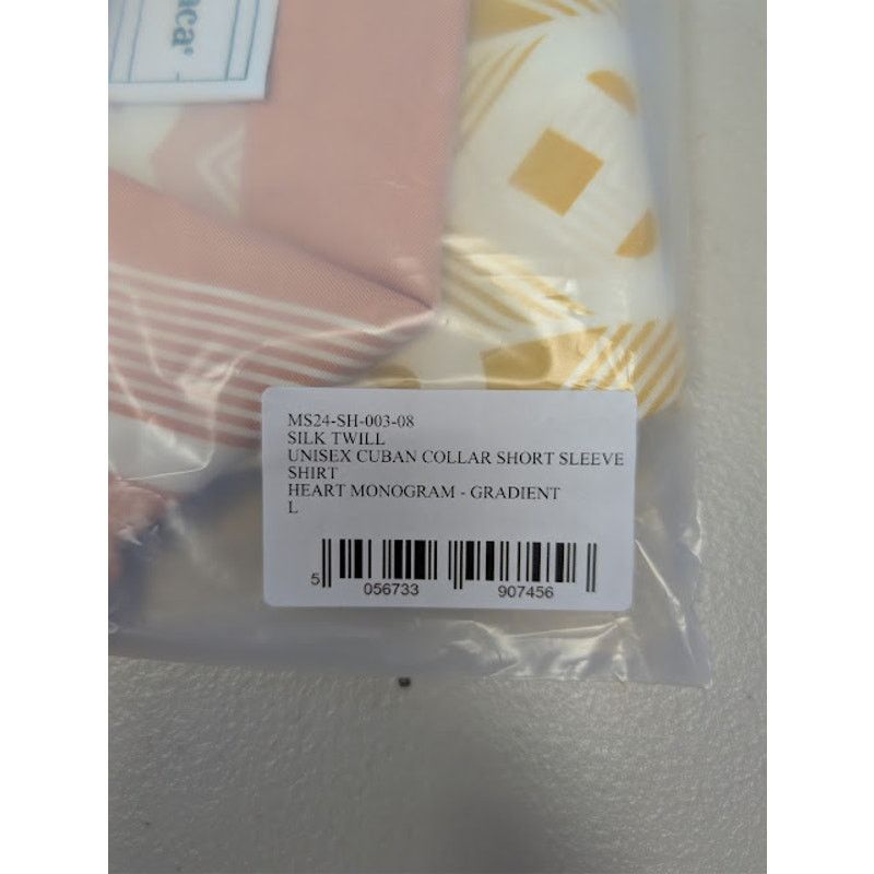 Casablanca o1rshd1 Gradient Heart Monogram Short-Sleeve Shirt in Multi Size US L / EU 52-54 / 3 - 22 Thumbnail