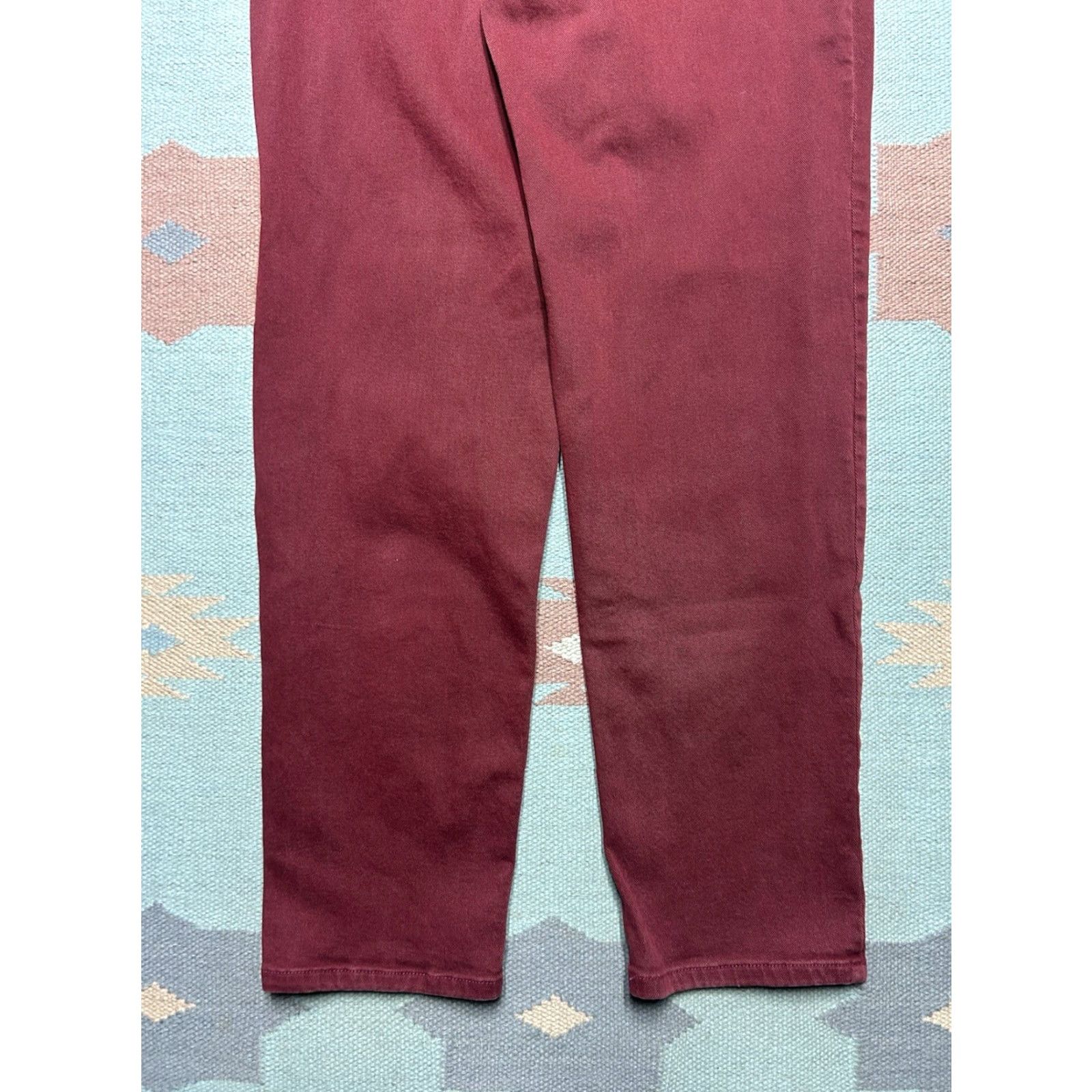 Levi's VINTAGE Levi’s 550 jeans maroon red relaxed fit tapered leg womens size 12 31x30 Size 24" / US 00 / IT 34 - 2 Thumbnail