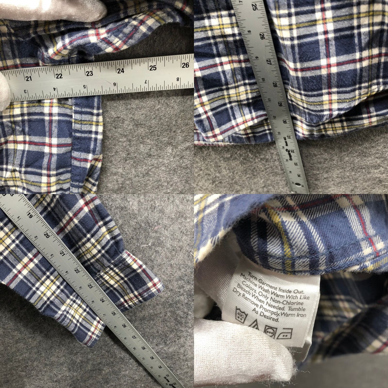 Eddie Bauer VINTAGE? No. Eddie Bauer Flannel Shirt Mens M Blue Plaid Relaxed Fit Utility Pockets Size US M / EU 48-50 / 2 - 8 Thumbnail