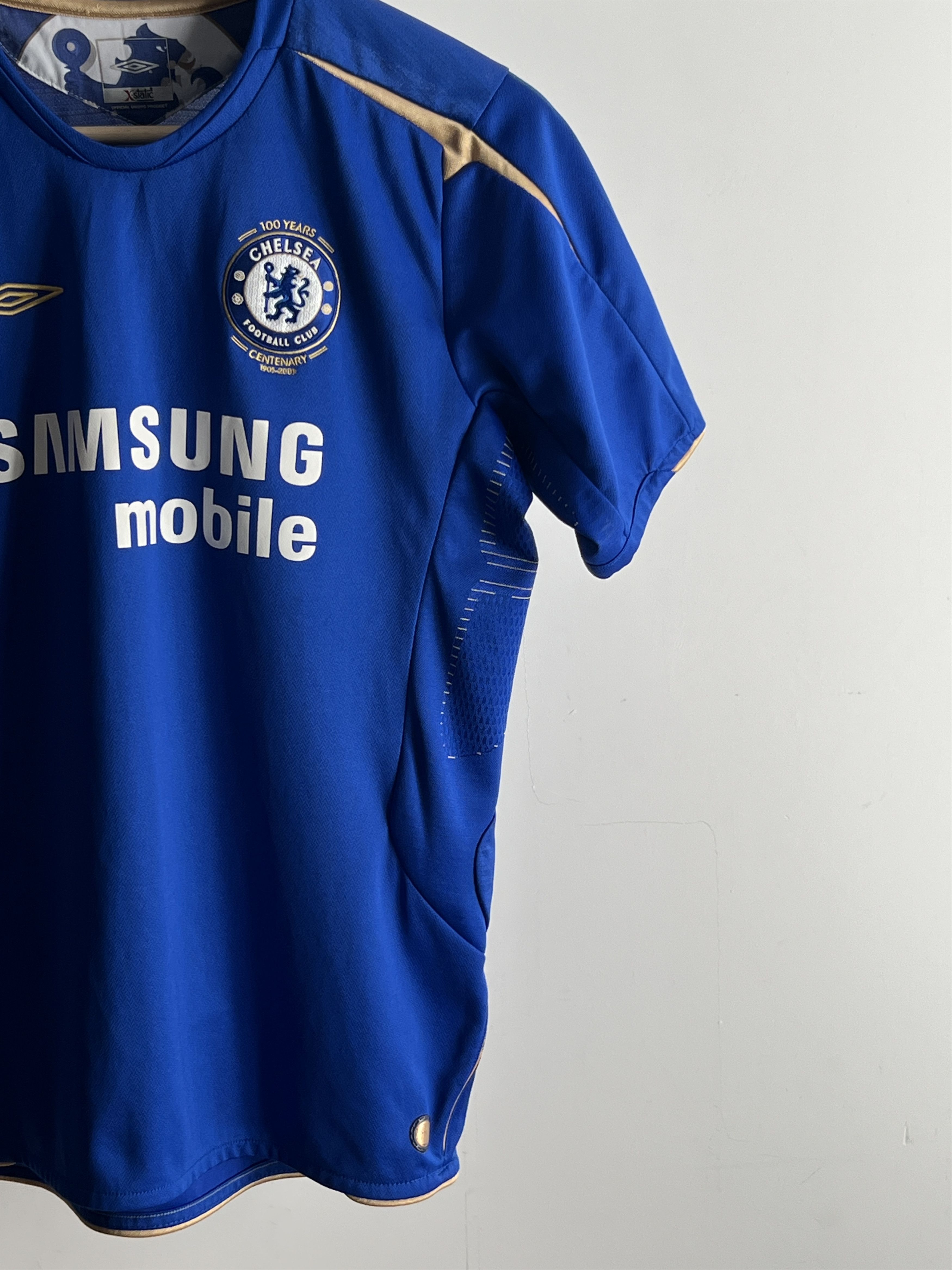 Chelsea Soccer × Umbro Soccer Jersey Umbro FC Chelsea 2005/06 Home Away 100 Years Size US XS / EU 42 / 0 - 2 Thumbnail