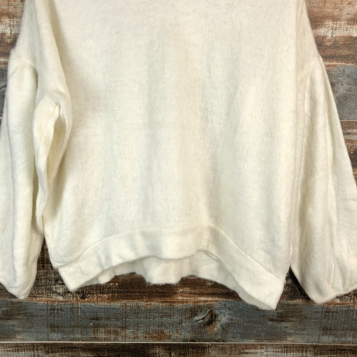 Homespun Knitwear × Japanese Brand Ain Les Sains White Knitwear #A2228 Size M / US 6-8 / IT 42-44 - 6 Thumbnail