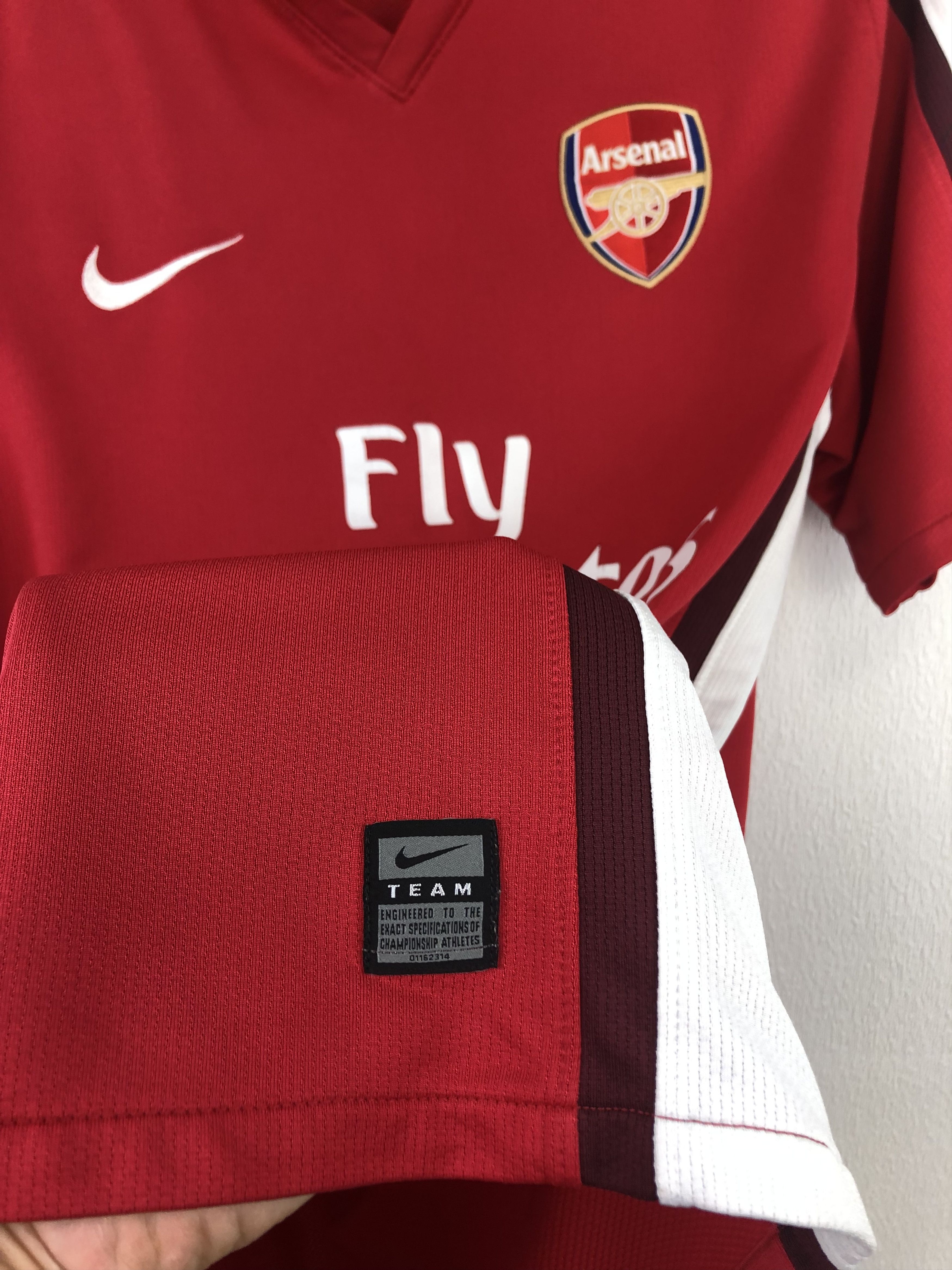 Nike Arsenal football shirt 2008 Soccer Jersey Gunners Tee Hype Size US M / EU 48-50 / 2 - 7 Thumbnail