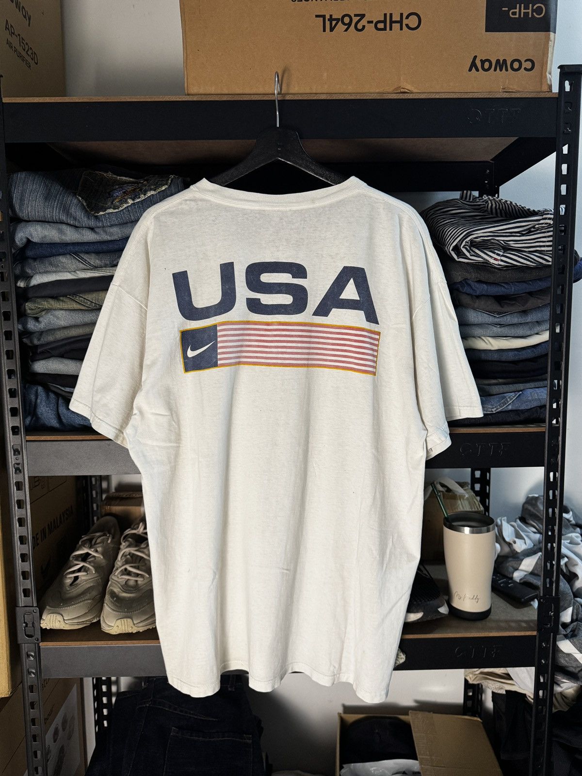 Nike × Vintage VINTAGE NIKE USA FLAG TEAM 90S Size US L / EU 52-54 / 3 - 1 Thumbnail