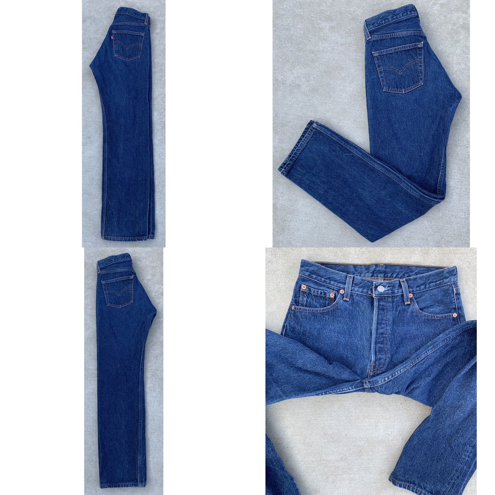 Levi's VINTAGE Levi's 501 Jeans Button Fly 30 Waist 31.5 Inseam Blue Cotton Denim 5-Pocket Mens Jeans Size US 30 / EU 46 - 8 Thumbnail