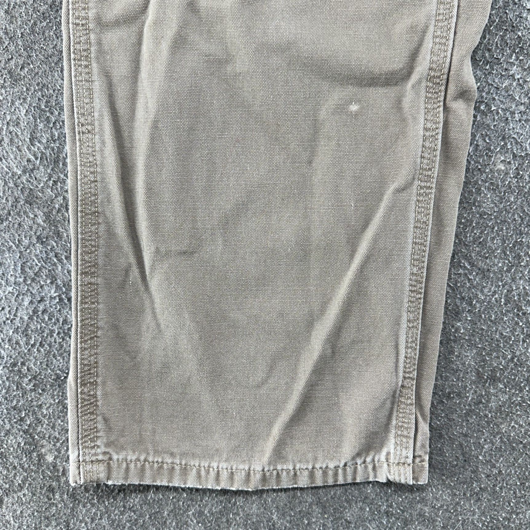 Carhartt Carhartt Pants Mens 33x30 Brown Carpenter Canvas Loose Fit Workwear Regular Brown 33 x 30 Mens Pants Carpenter Workwear Carhartt Size US 33 - 6 Thumbnail