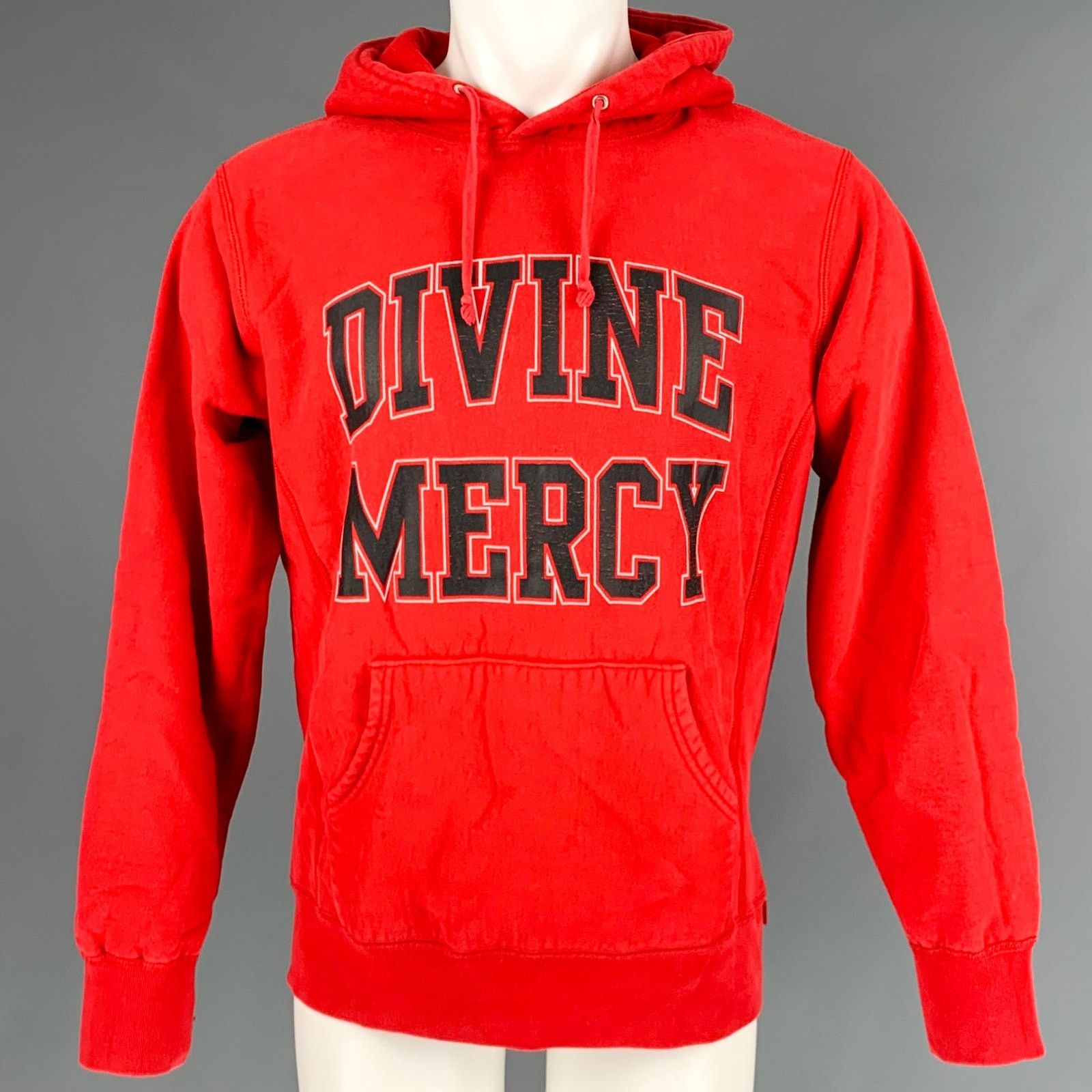Supreme SUPREME Size M Red Black Cotton Hoodie Sweatshirt Size US M / EU 48-50 / 2 - 1 Thumbnail
