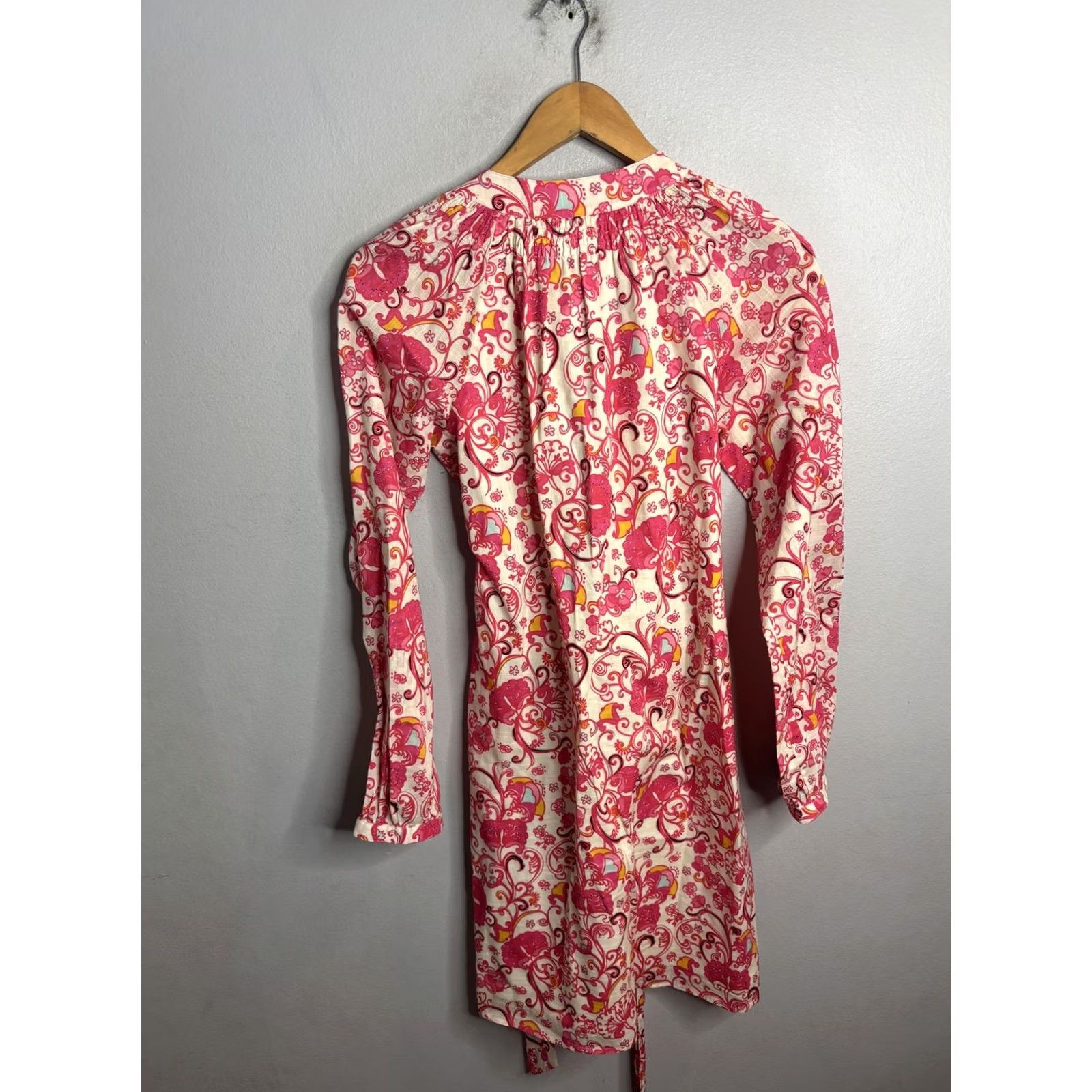 Lilly Pulitzer Lilly Pulitzer Dress Womens 2 Pink Floral Elephant Print Belted Tunic Boho Size XS / US 0-2 / IT 36-38 - 4 Thumbnail