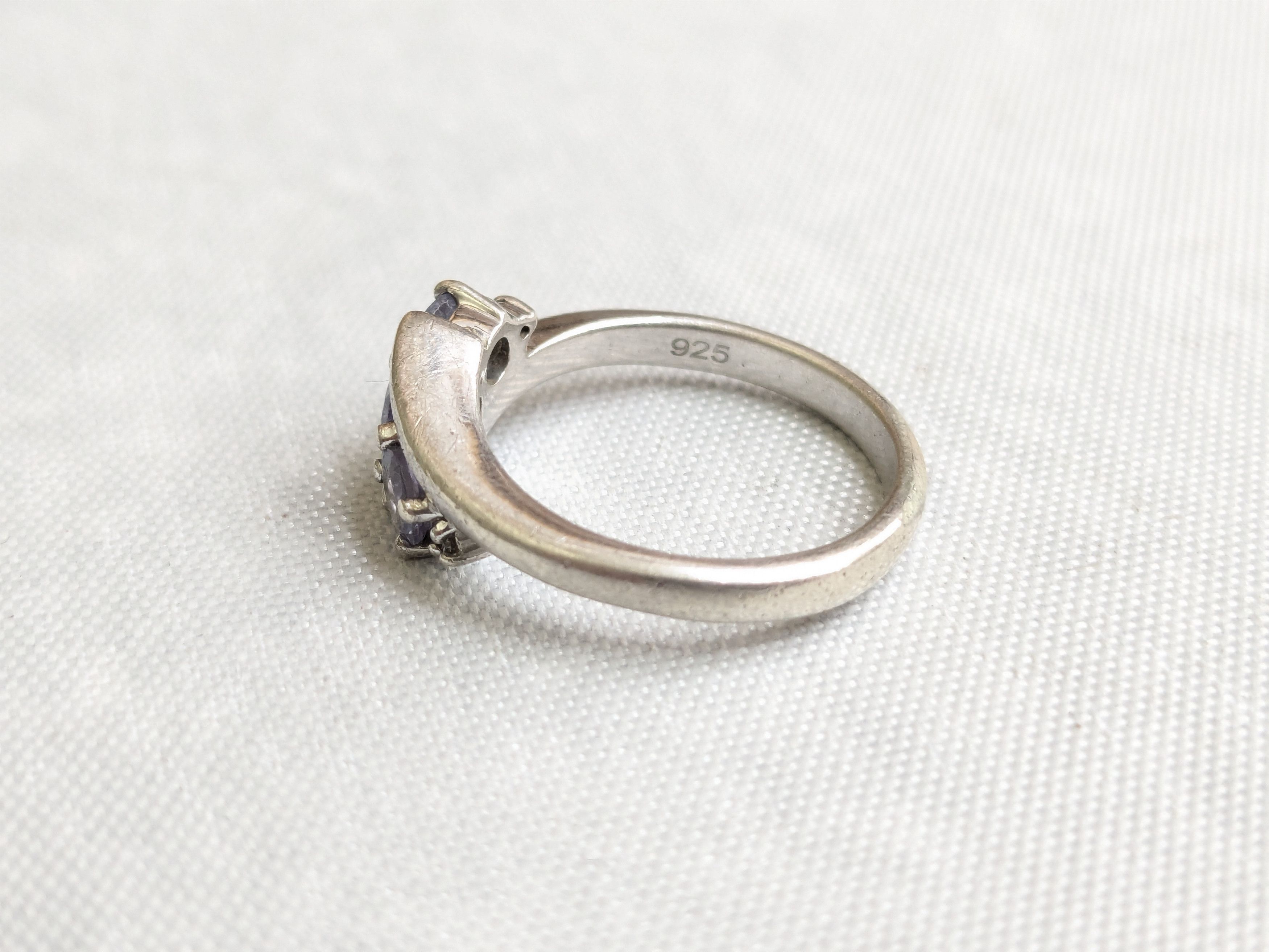 Jewelry Effy Sterling Silver Ring Purple Tanzanite Round Size ONE SIZE - 3 Thumbnail