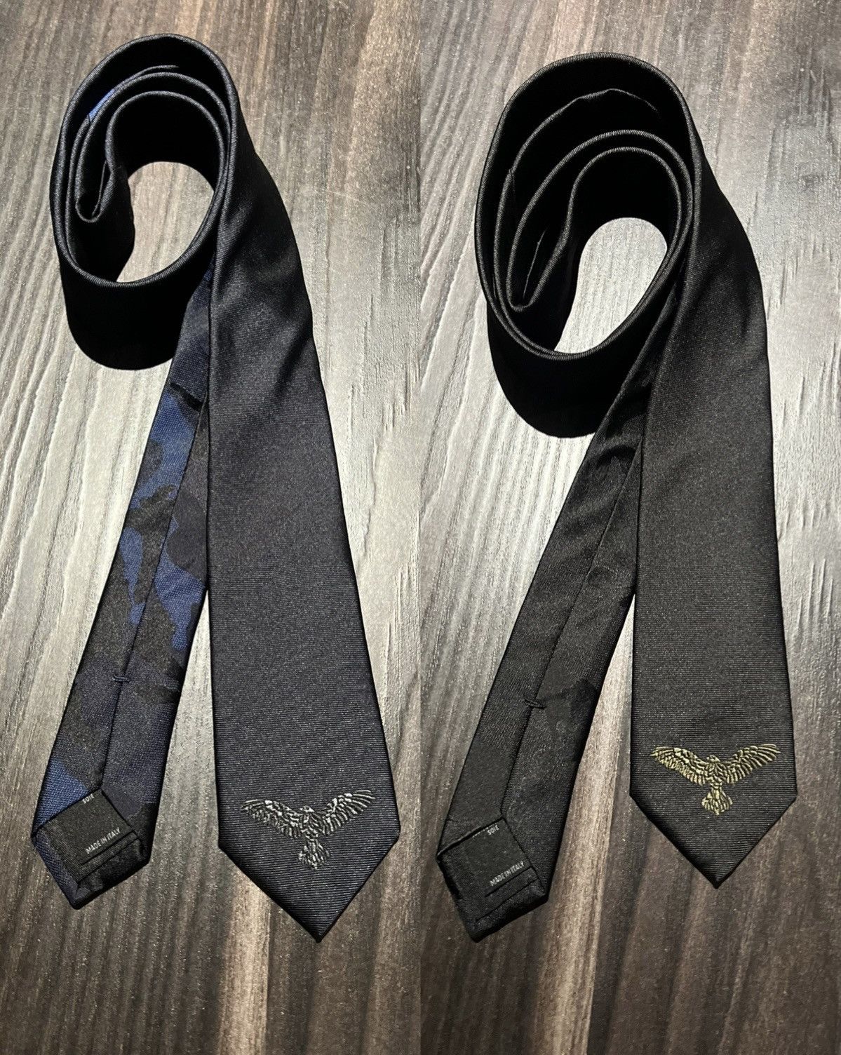 Valentino (Pair selling) VALENTINO Camo Print Eagle Tie Size ONE SIZE - 1 Thumbnail